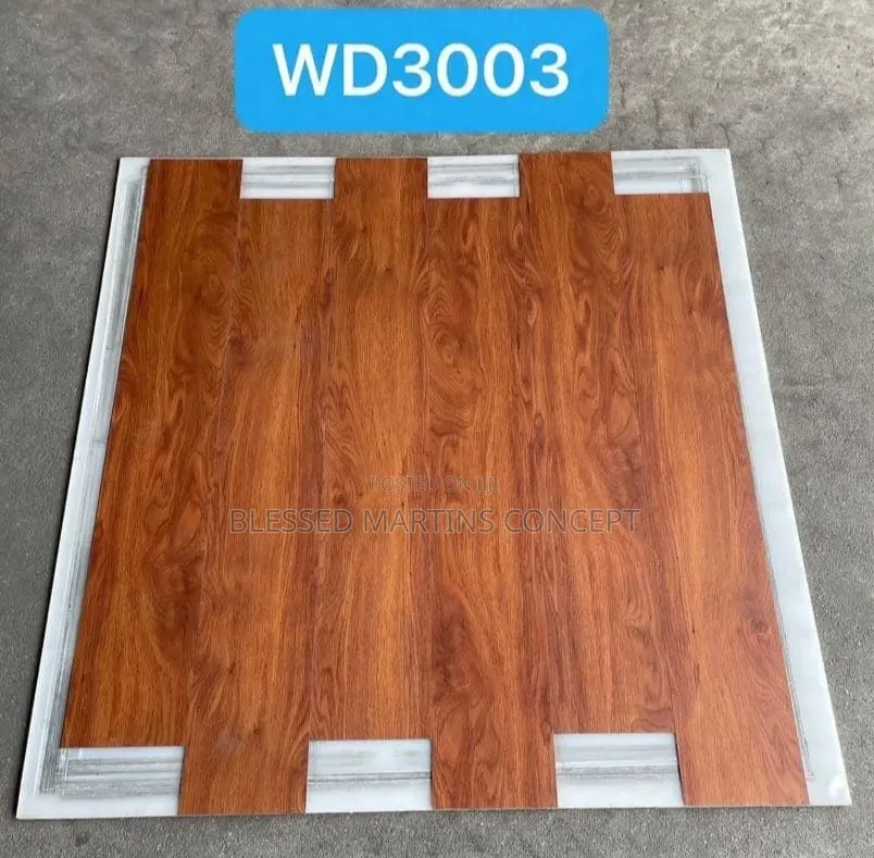 15*90cm Laminated PVC Wooden Flooring 2mm Thickness