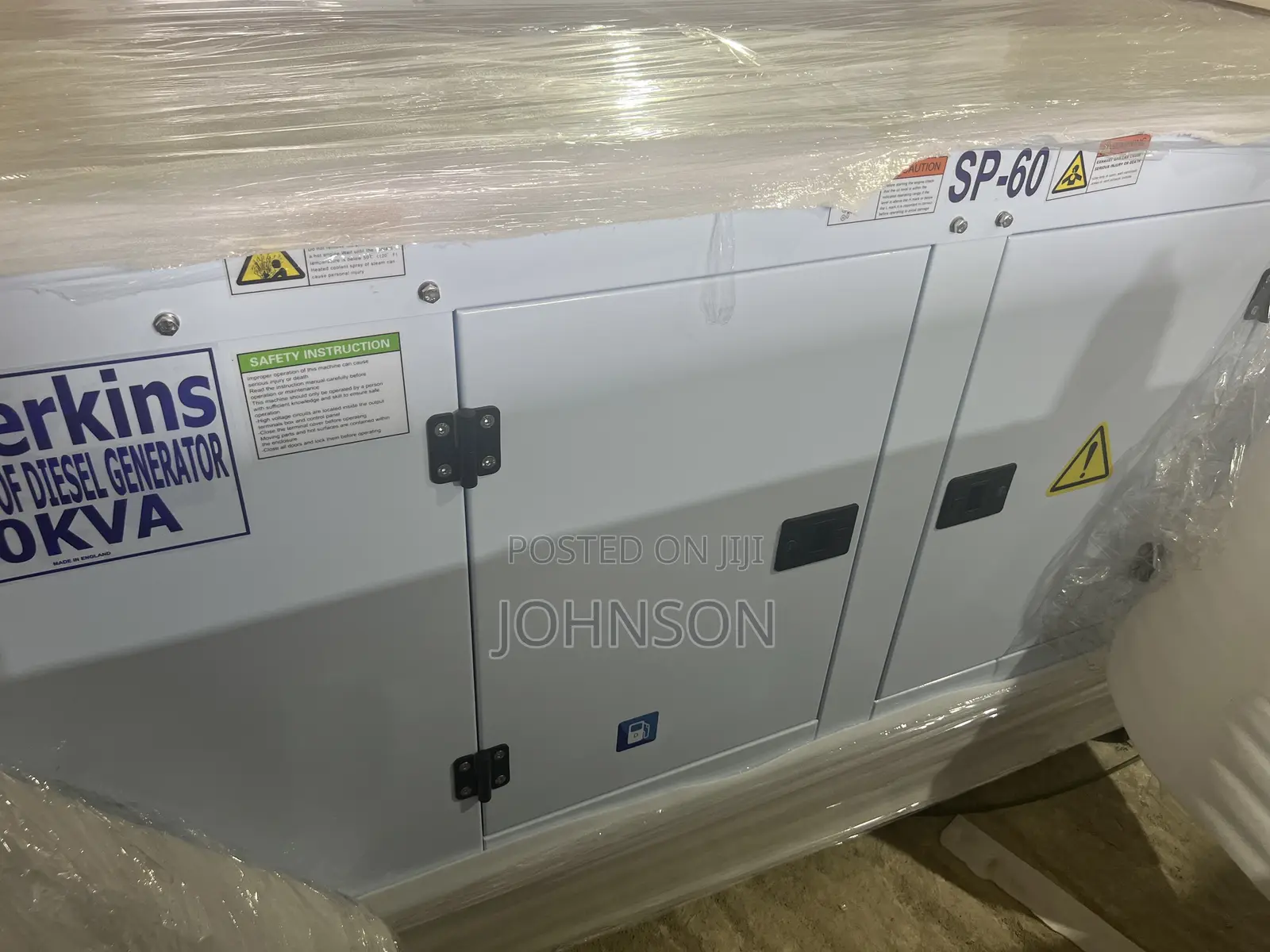 60kva UK Perkins Soundproof Generator Diesel Generator 100% Copper 
