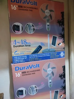 16" Duravolt Rechargeable Fan Wholesale Supply Nigeria