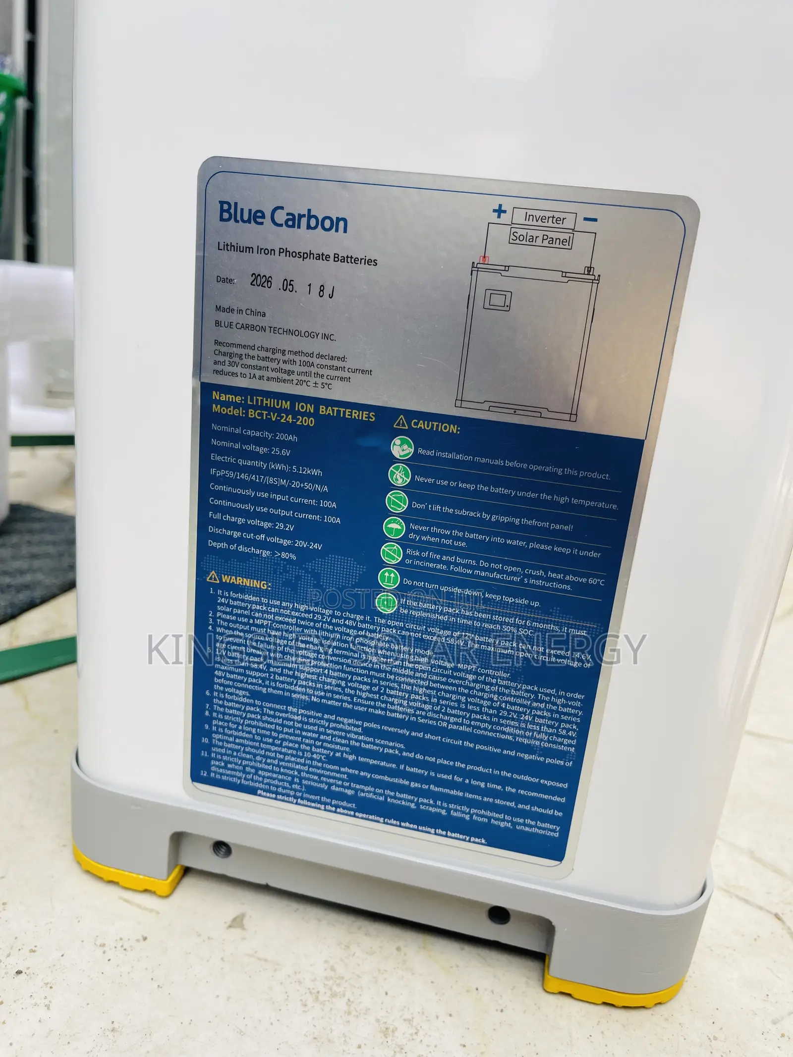 5kwh Blue Carbon Lithium Battery