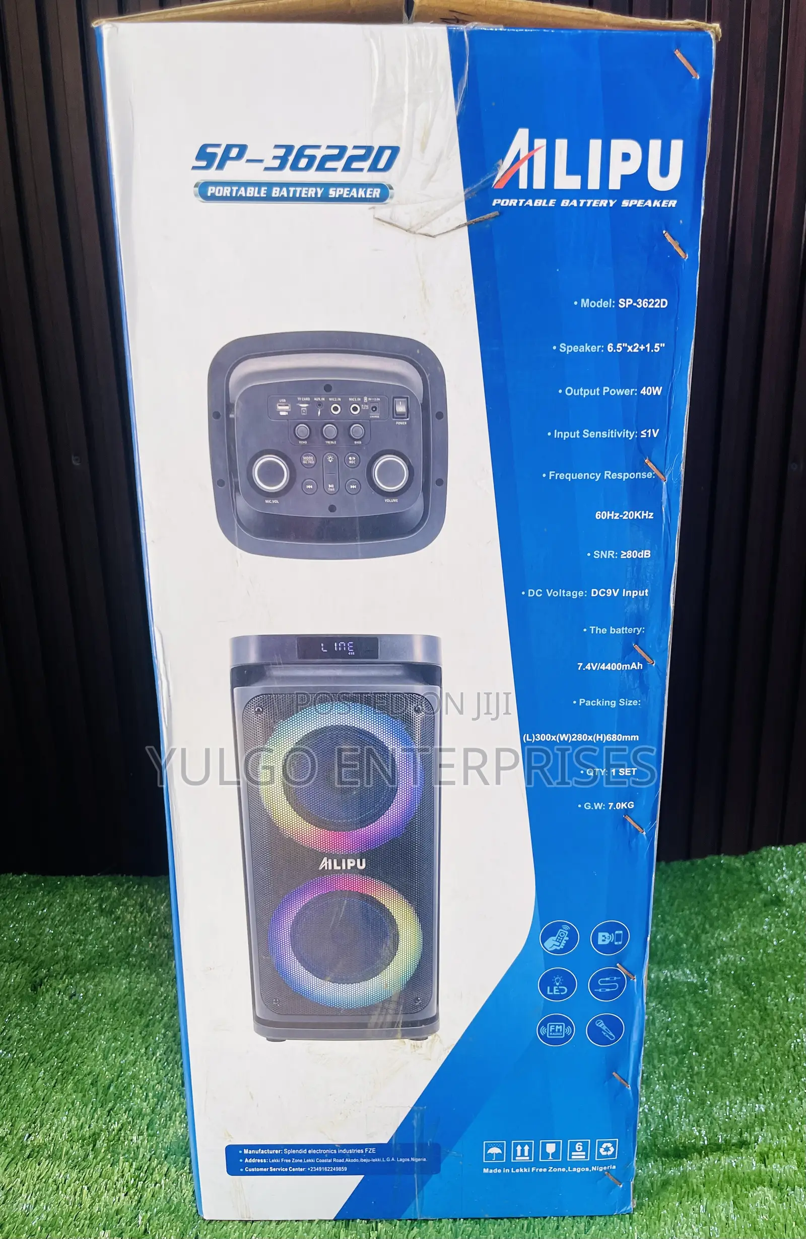 Ailipu Rechargeable Mobile Speaker With Wireless Microphone