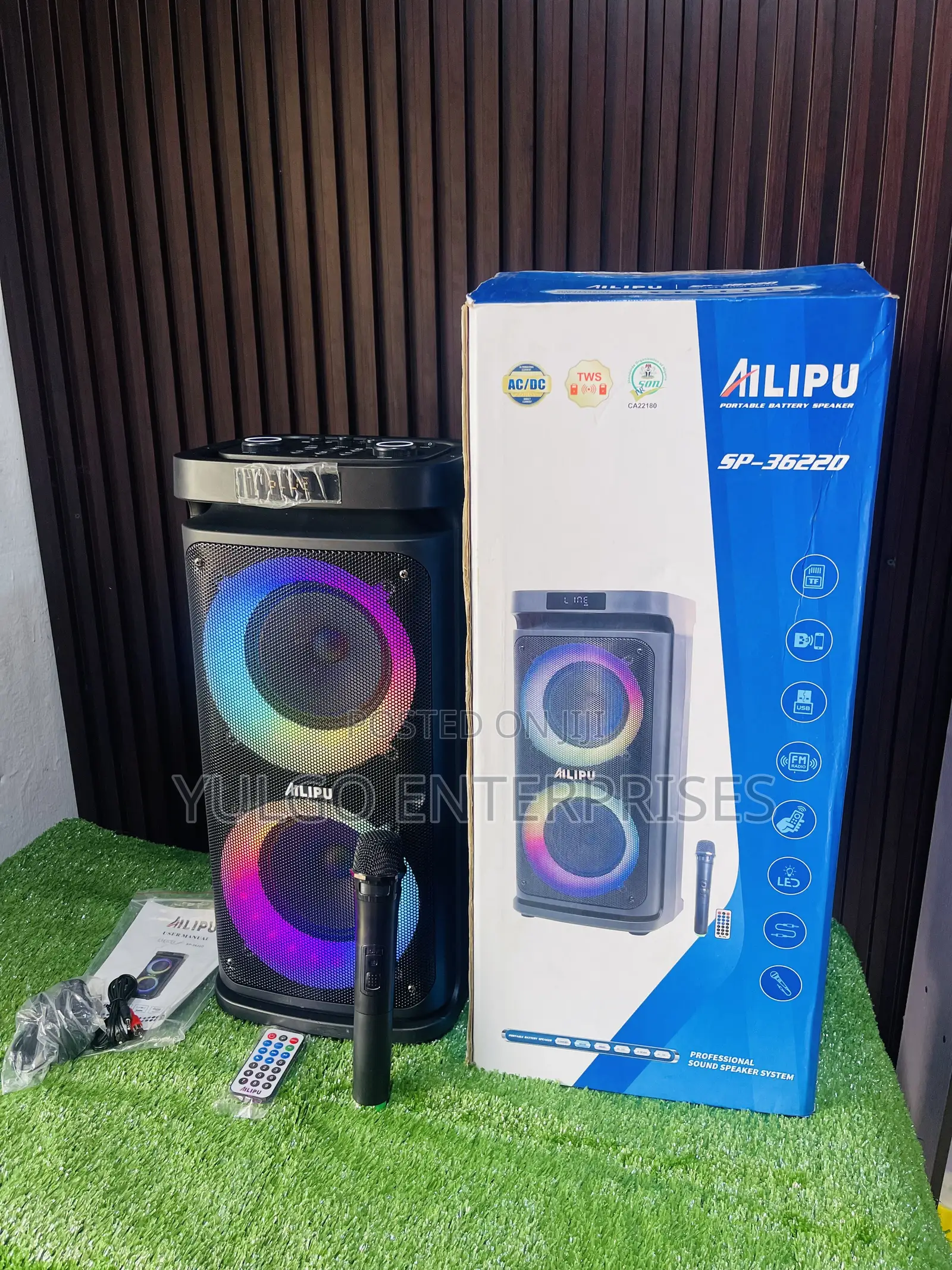 Ailipu Rechargeable Mobile Speaker With Wireless Microphone