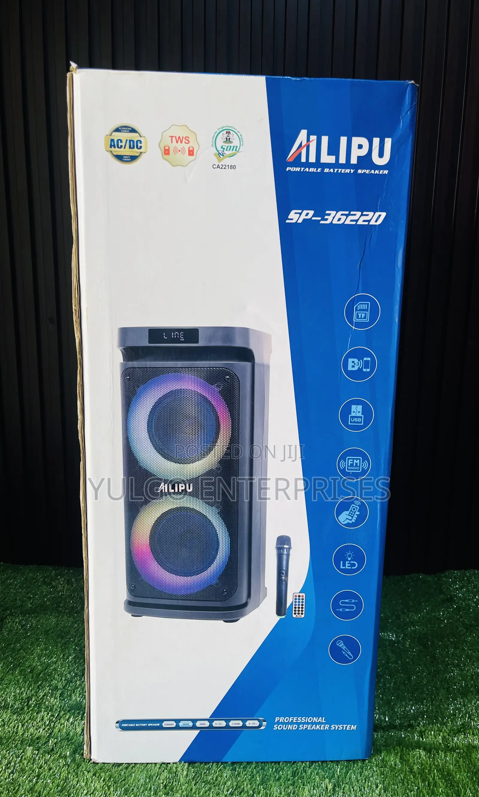Ailipu Rechargeable Mobile Speaker With Wireless Microphone