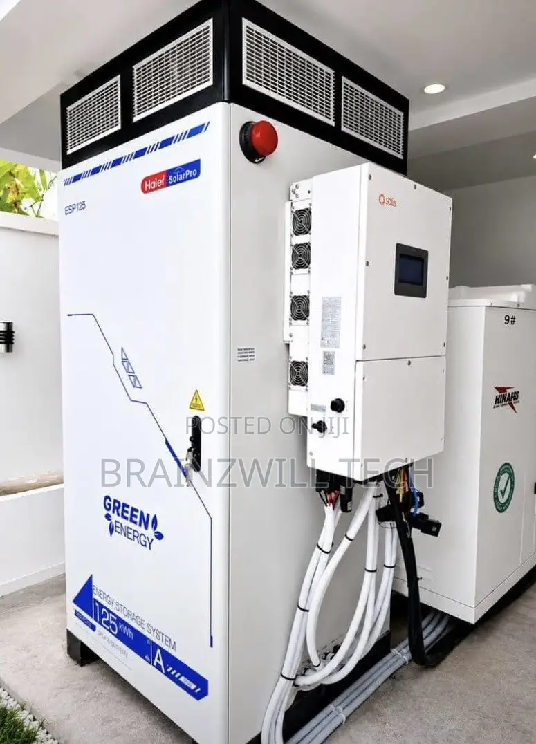 Solarpro 125kwh Battery & Solis 50kw High Voltage System 7yrs Warranty