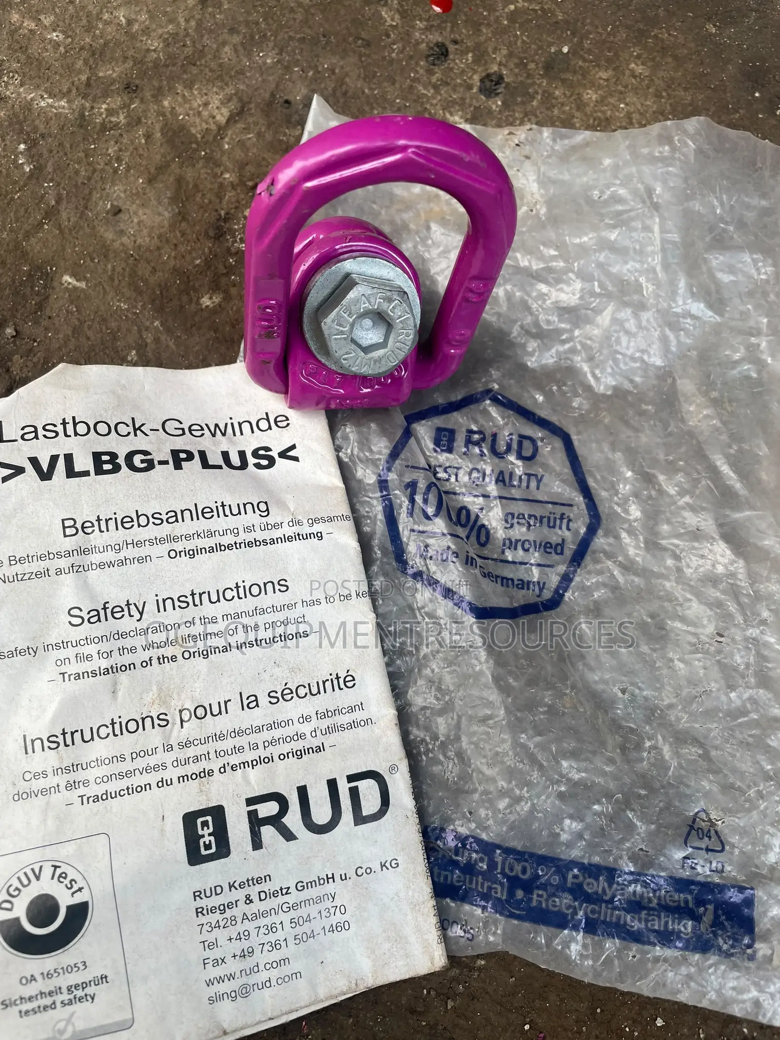 RUD VLBG-PLUS Swivel Hoist Ring.