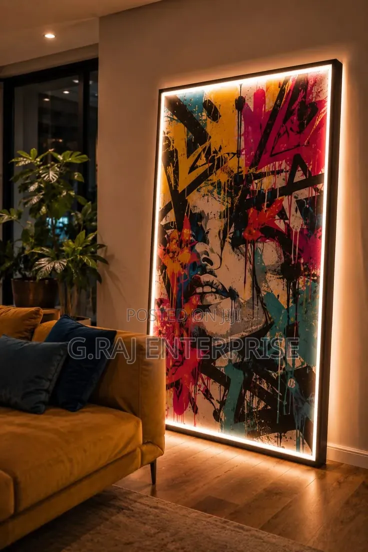 Custom Wall Art for Sitting Room in Lagos 36/55 Inches