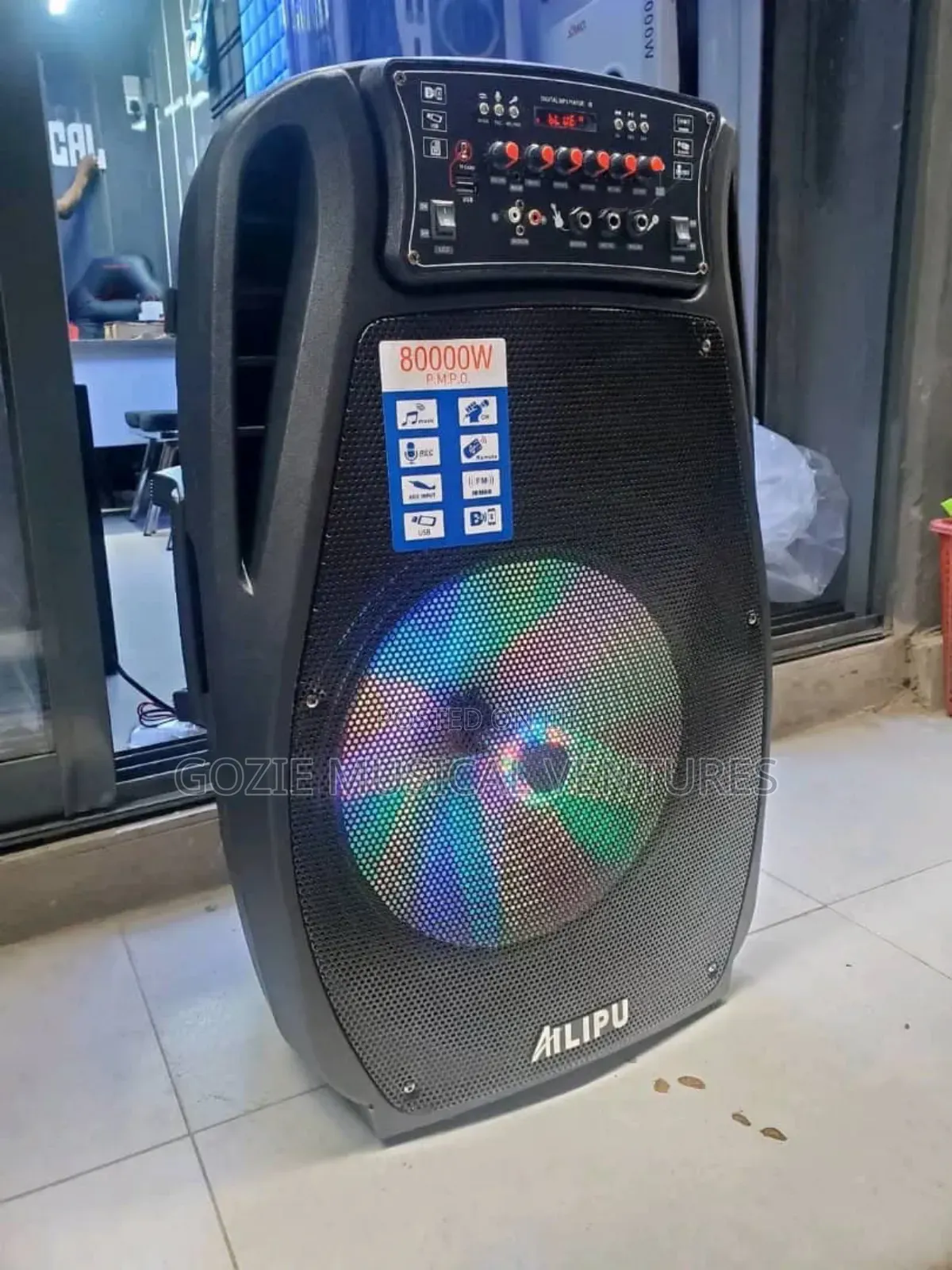 Alipu Complete 80000 Watts With Two Wireless Microphone Original Sound