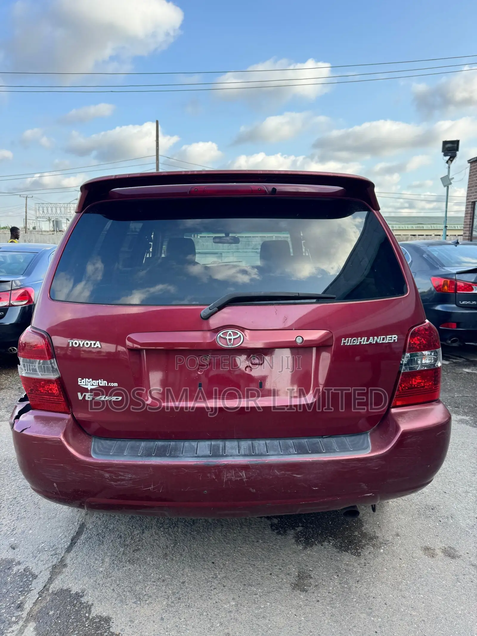 Toyota Highlander 4x4 2007 Red