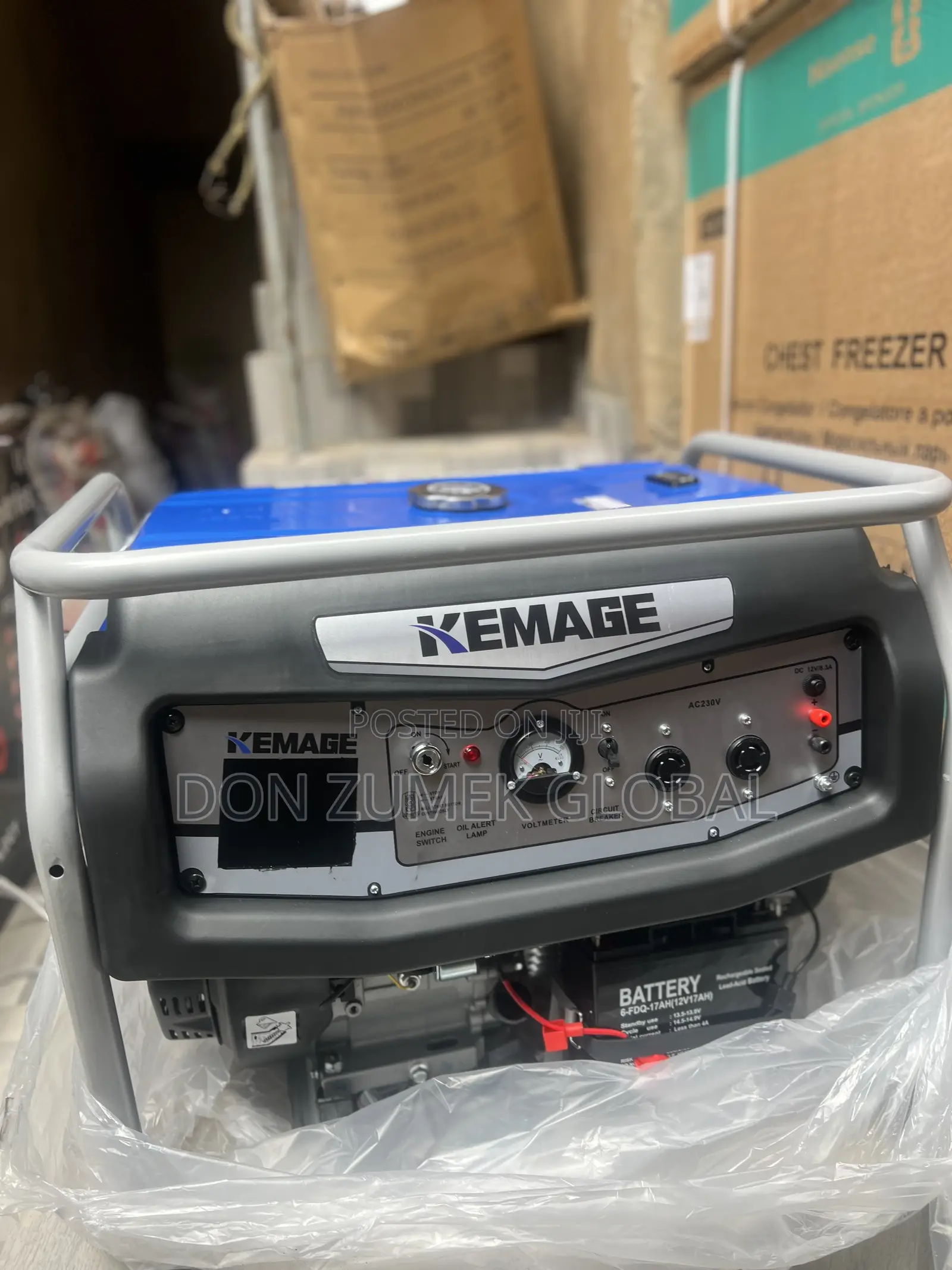 Kemage 85000E2R 8.5kva Remote Control and Key Start To