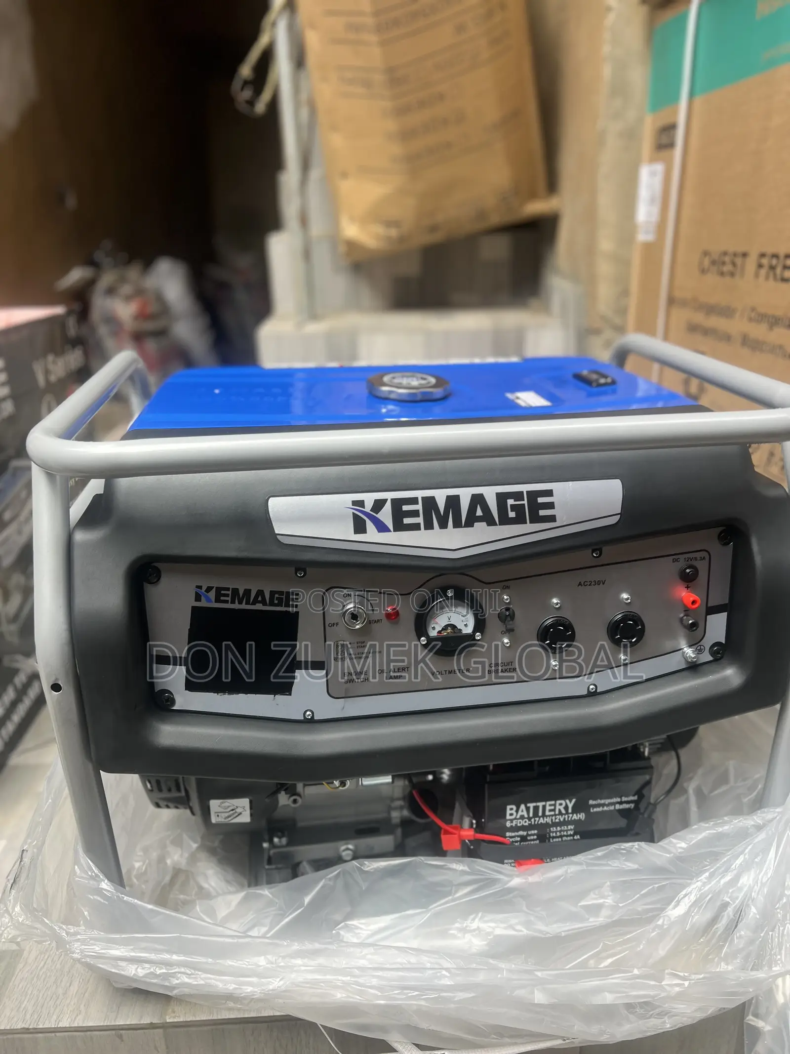Kemage 85000E2R 8.5kva Remote Control and Key Start To