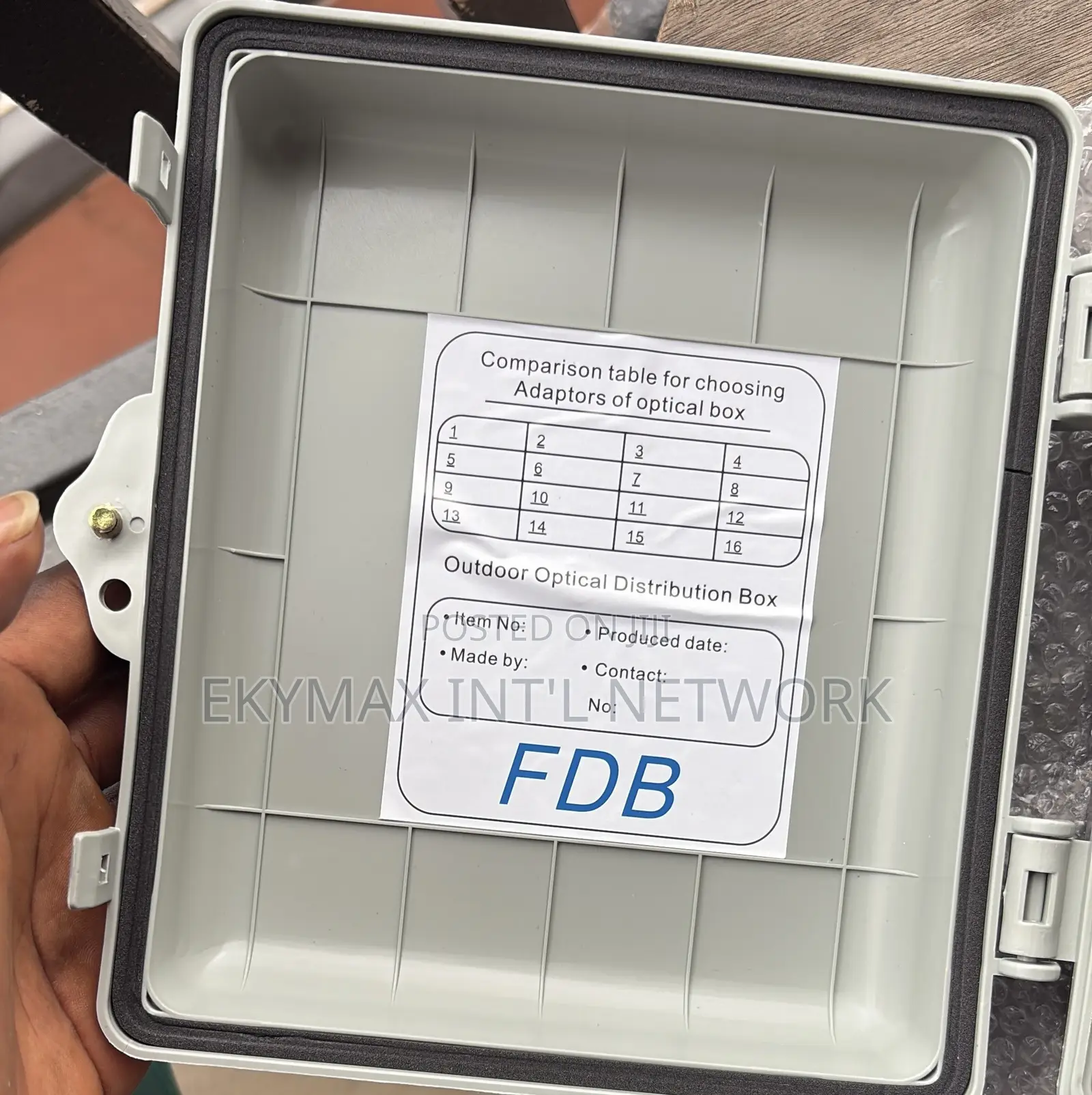APC/1-16 Core Fiber Optic Distribution Boxes (FDB) Splitter Box