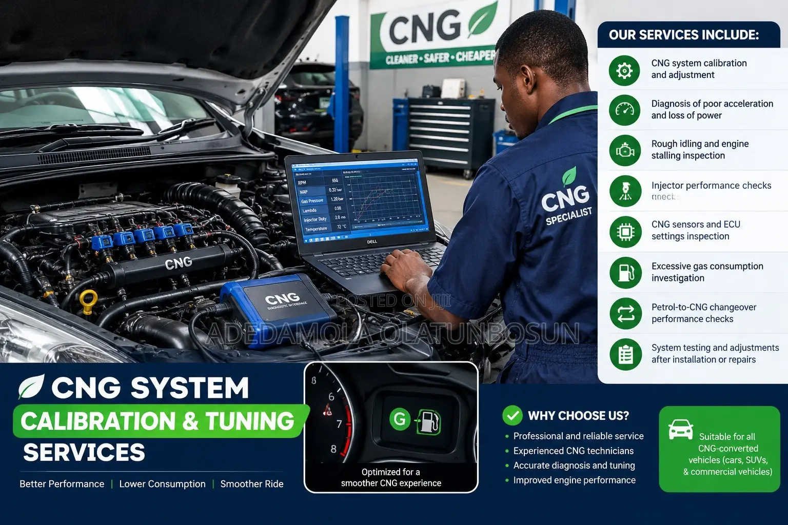CNG System Calibration and Tuning Services