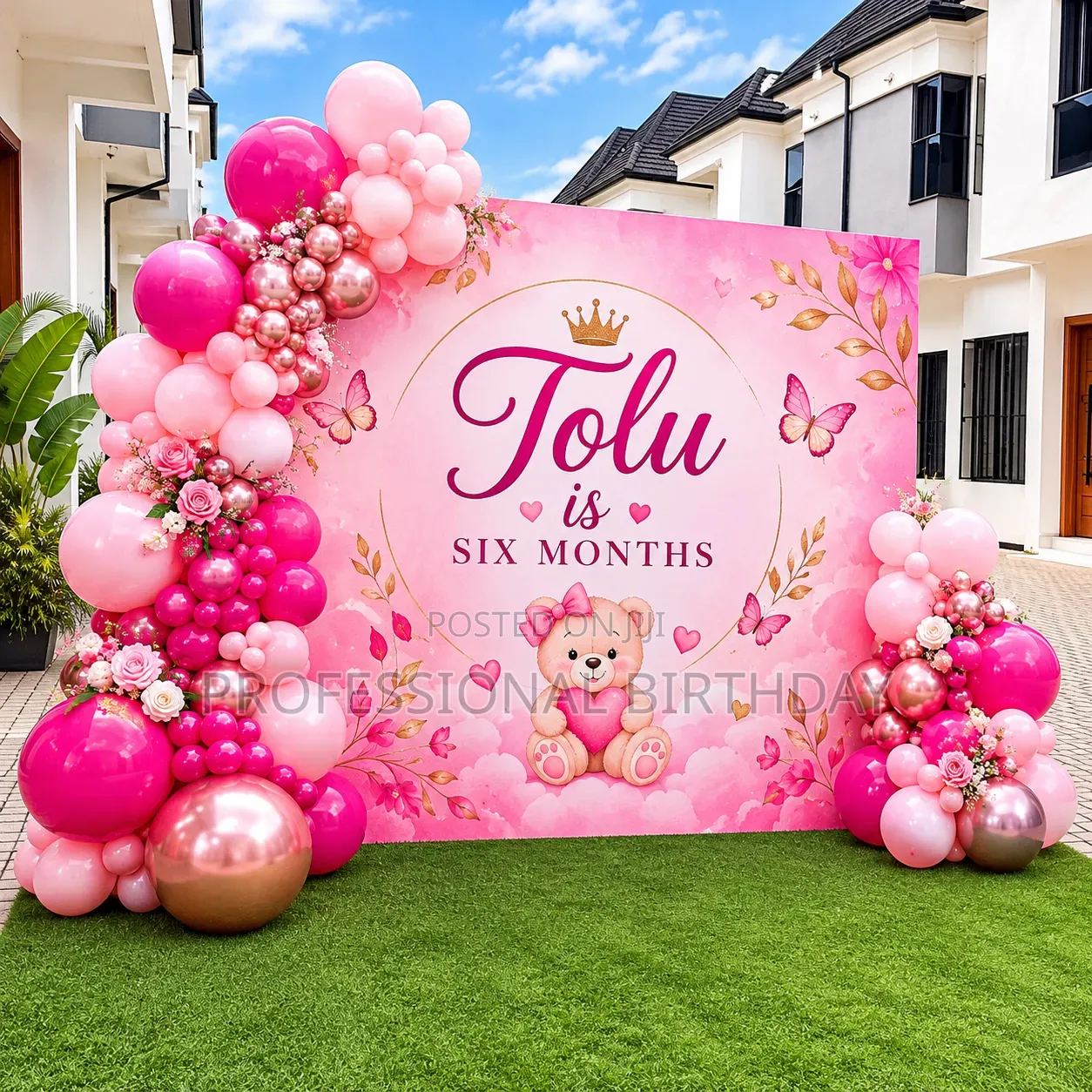 Naming Ceremony Backdrop Decor, Lagos Nigeria