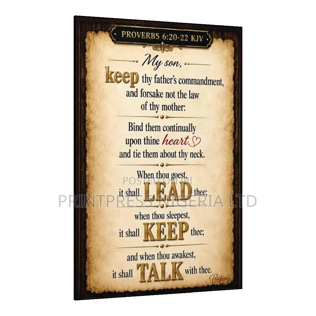 My Son - Inspirational WLL Plaque 12 X 18"