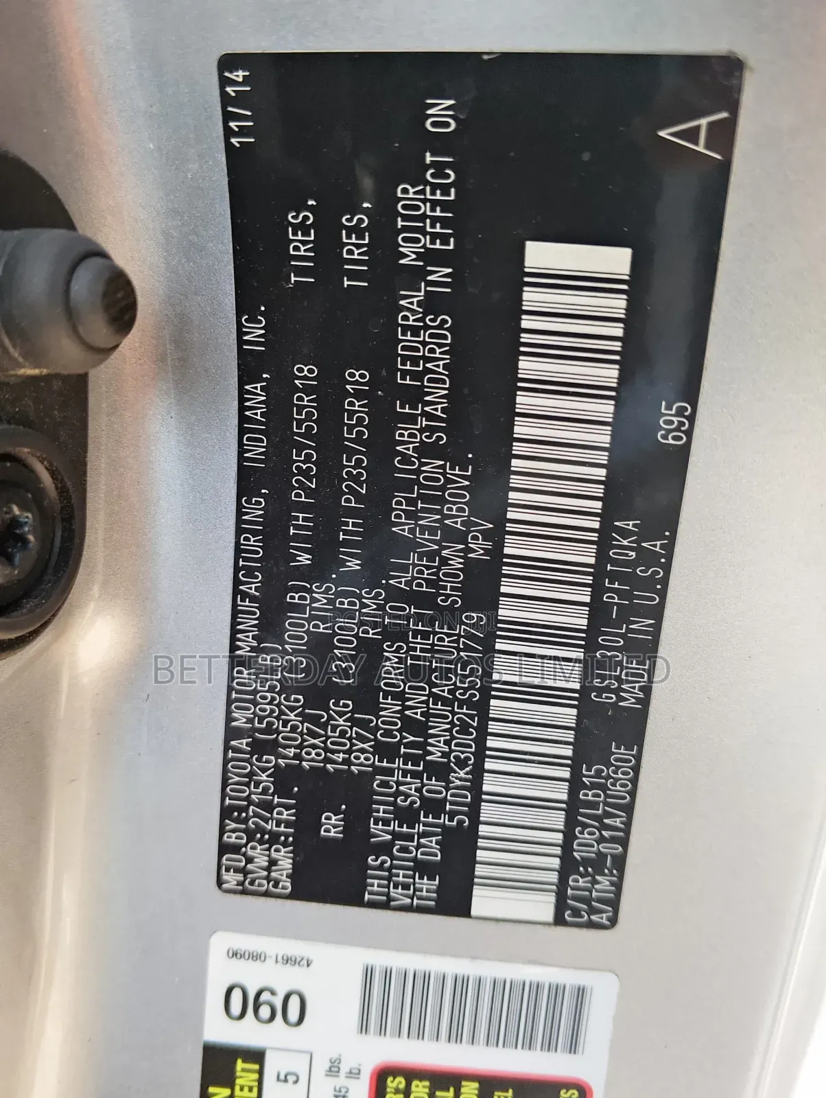 Toyota Sienna 2015 Silver