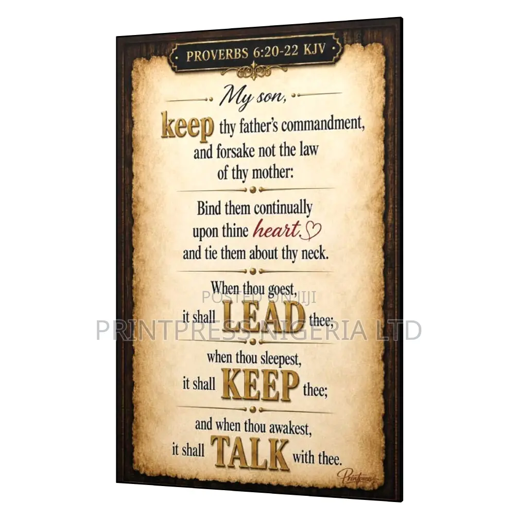 My Son - Inspirational WLL Plaque 12 X 18"