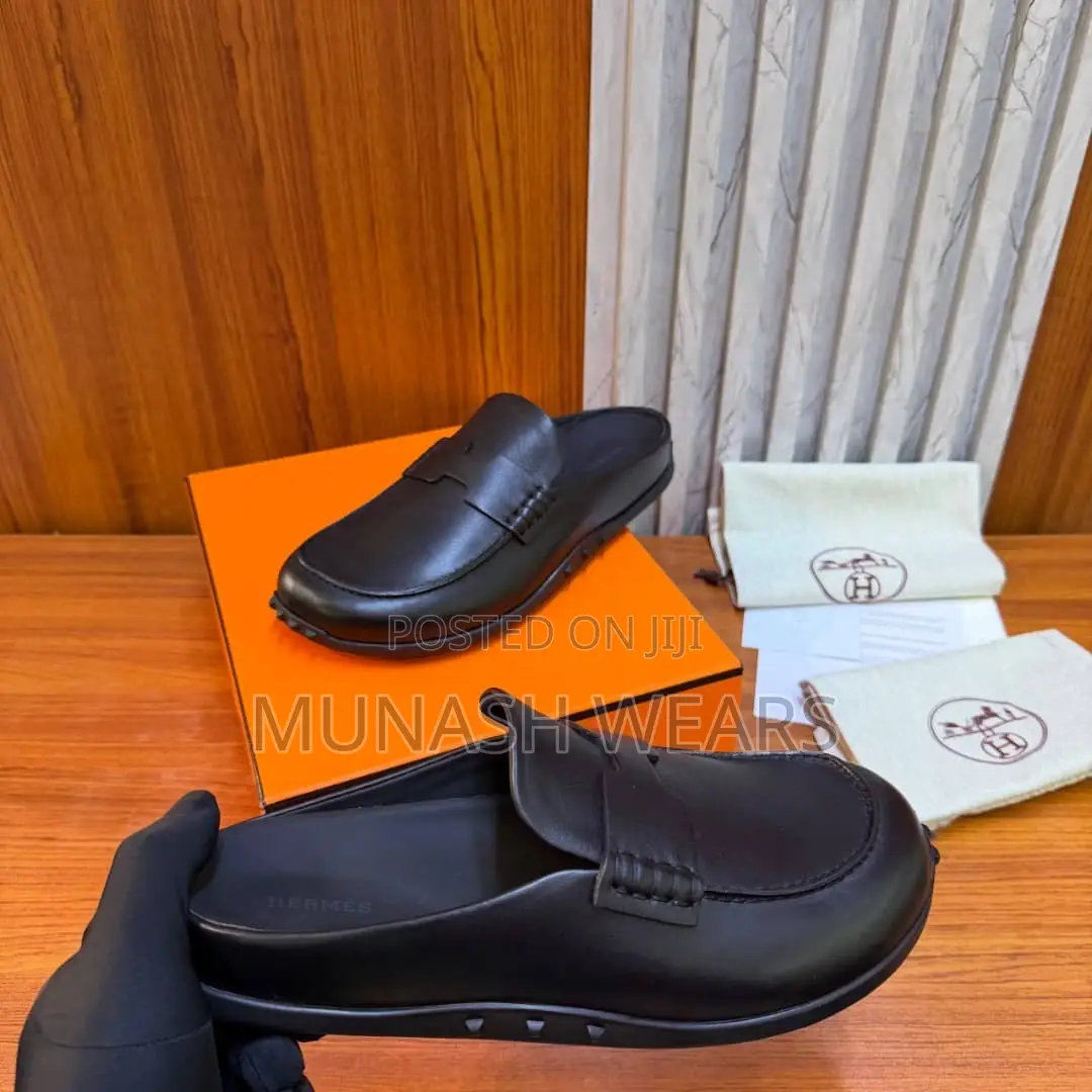 Luxury Hermes Mule Available in Brown and Black