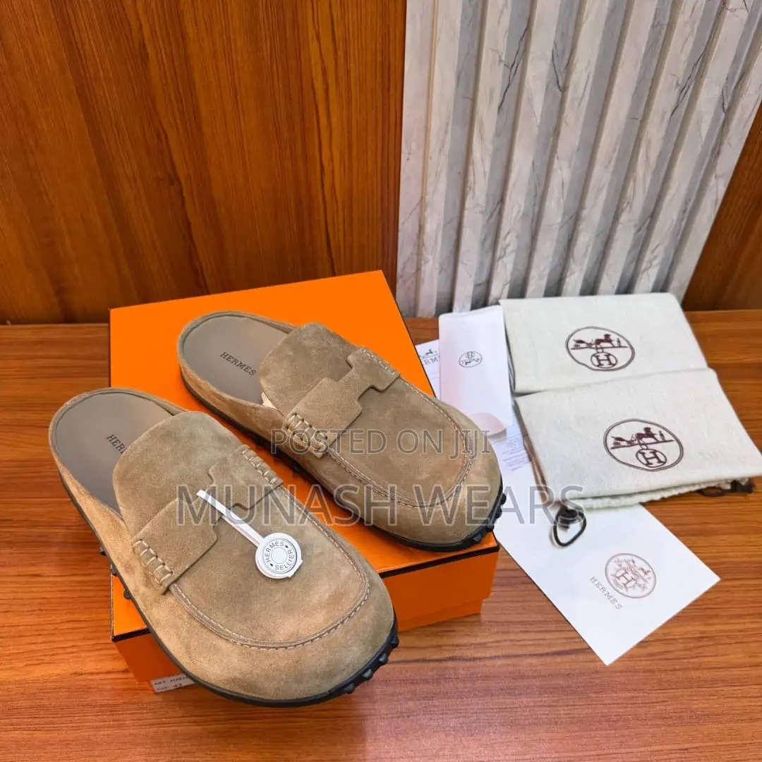 Luxury Hermes Mule Available in Brown and Black