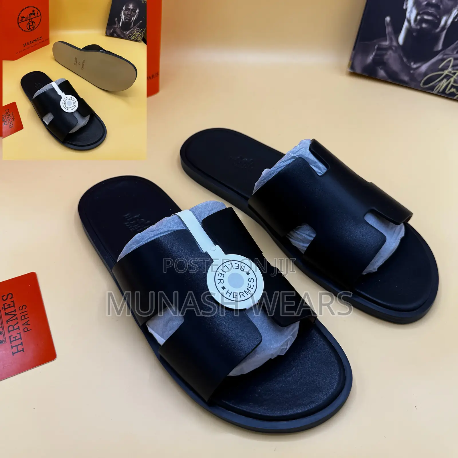 Hermes Flat Slipers for Men 40-46 Available