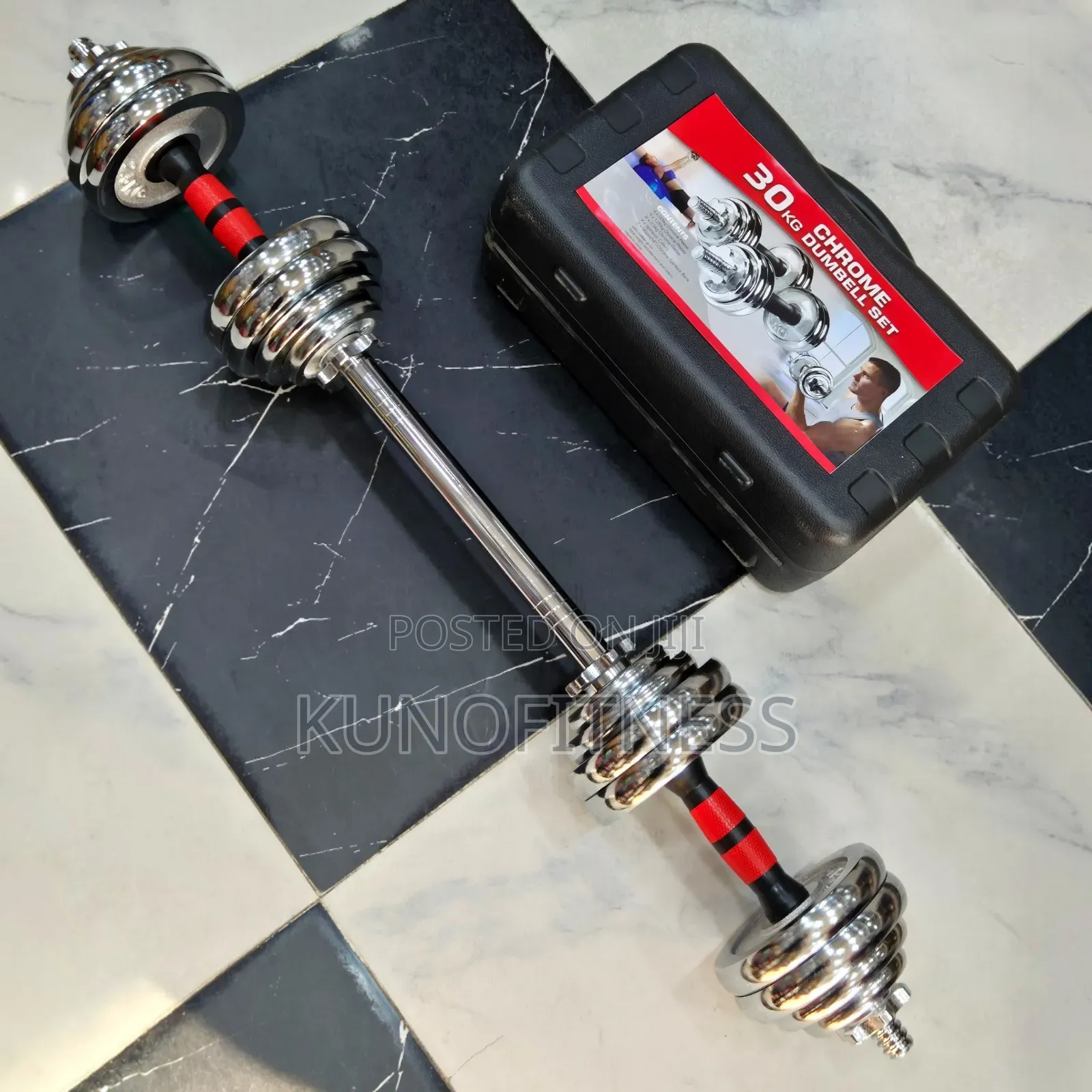 30kg Dumbbell Set With Connecting Rod