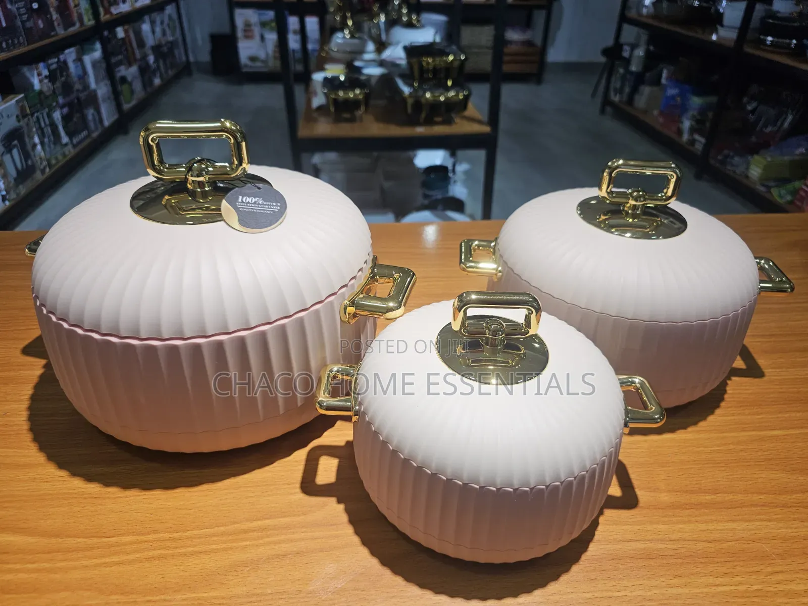 3-Piece Double Insulated Food Warmer Set (1000ml/2000ml/3500ml)