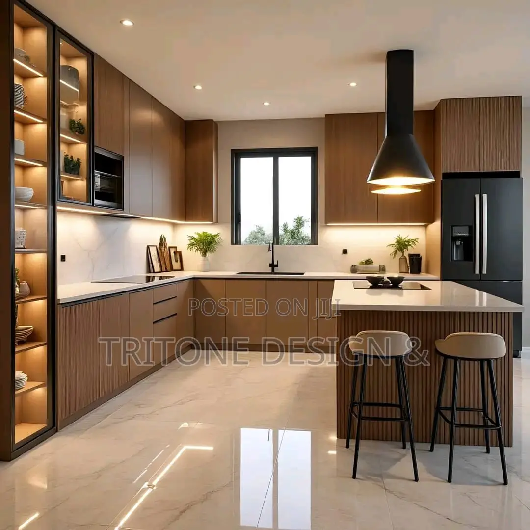 Modern Kitchen Interior Design, 3D Renders & Cabinetry Fitting