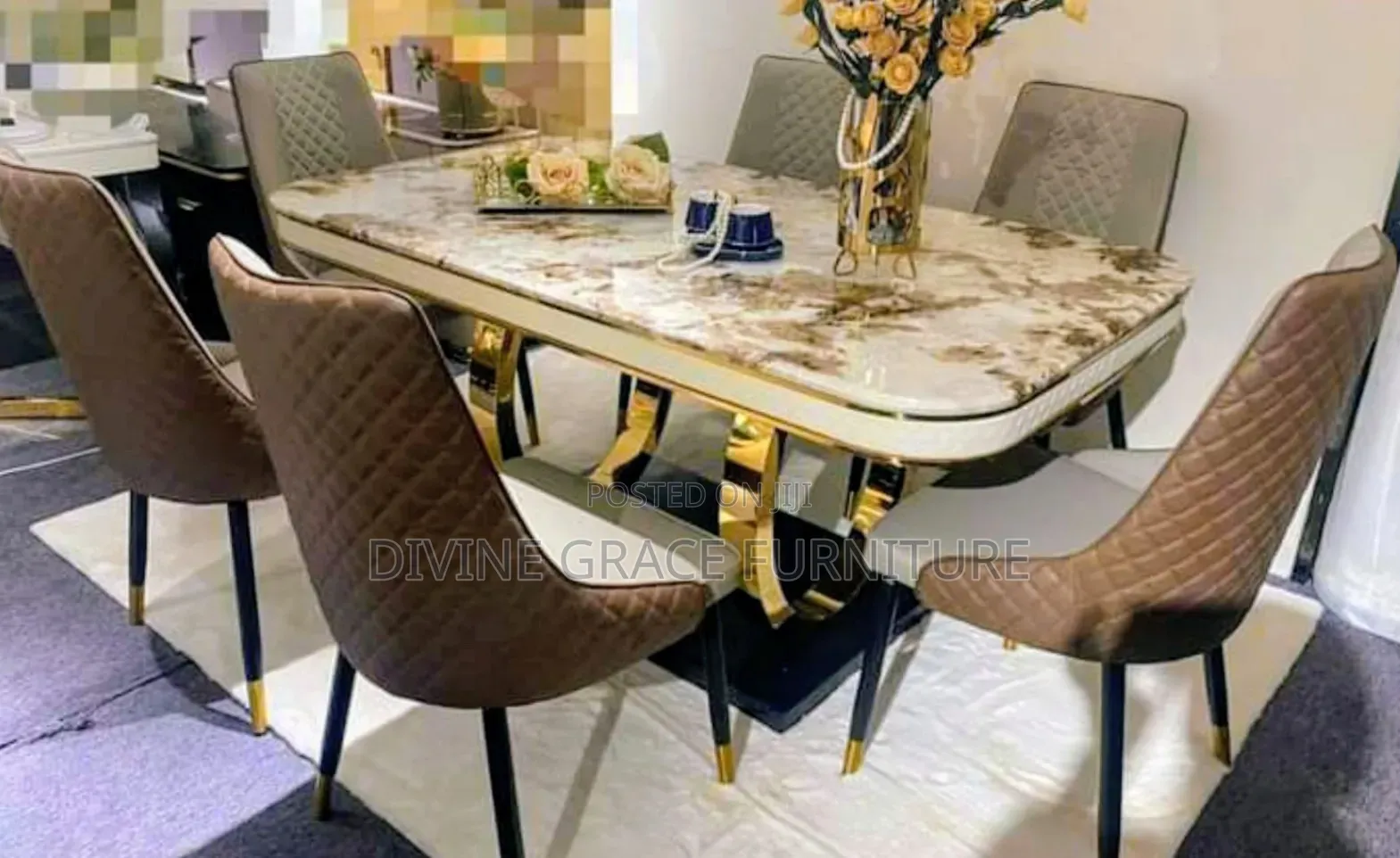 Modern Luxury Dining Table Set Furniture