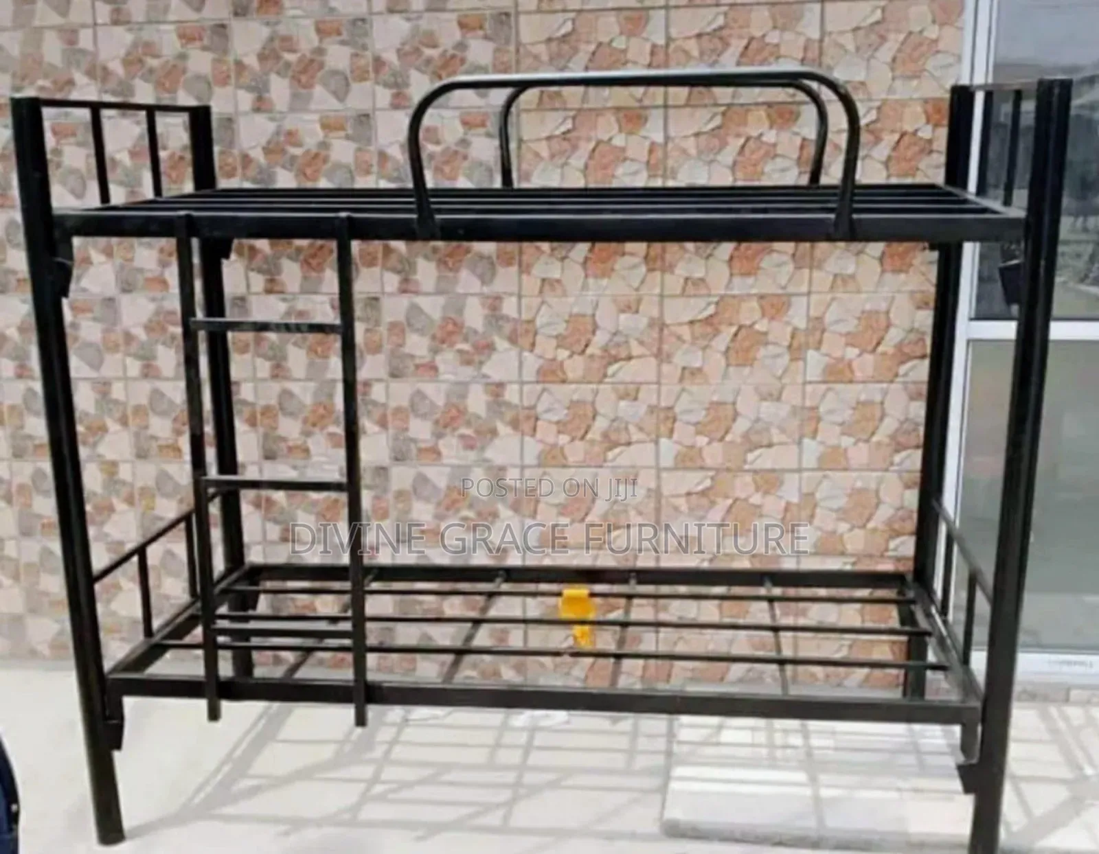 Premium Black Metal Bunk Bed for Student Accommodation