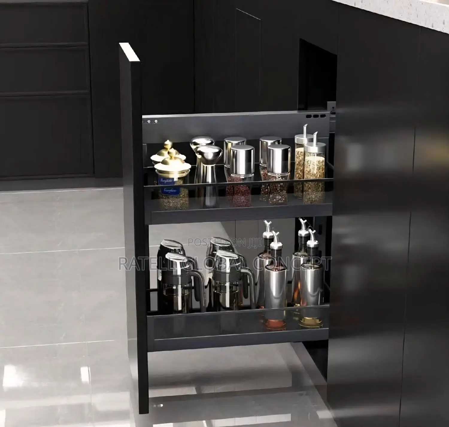 Kitchen Pull Out Spice Rack