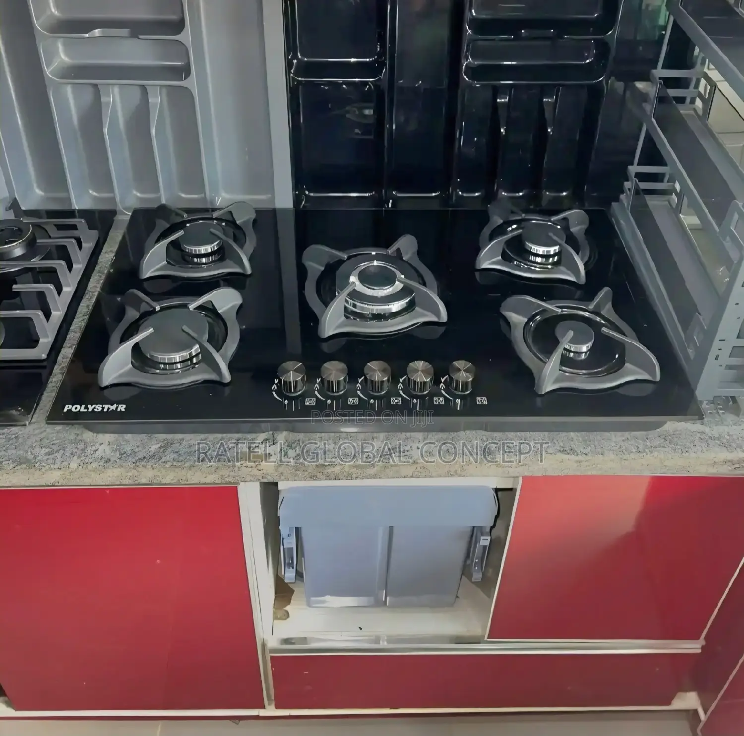 POLYSTAR 5 Burner Built-in Gas Cooker