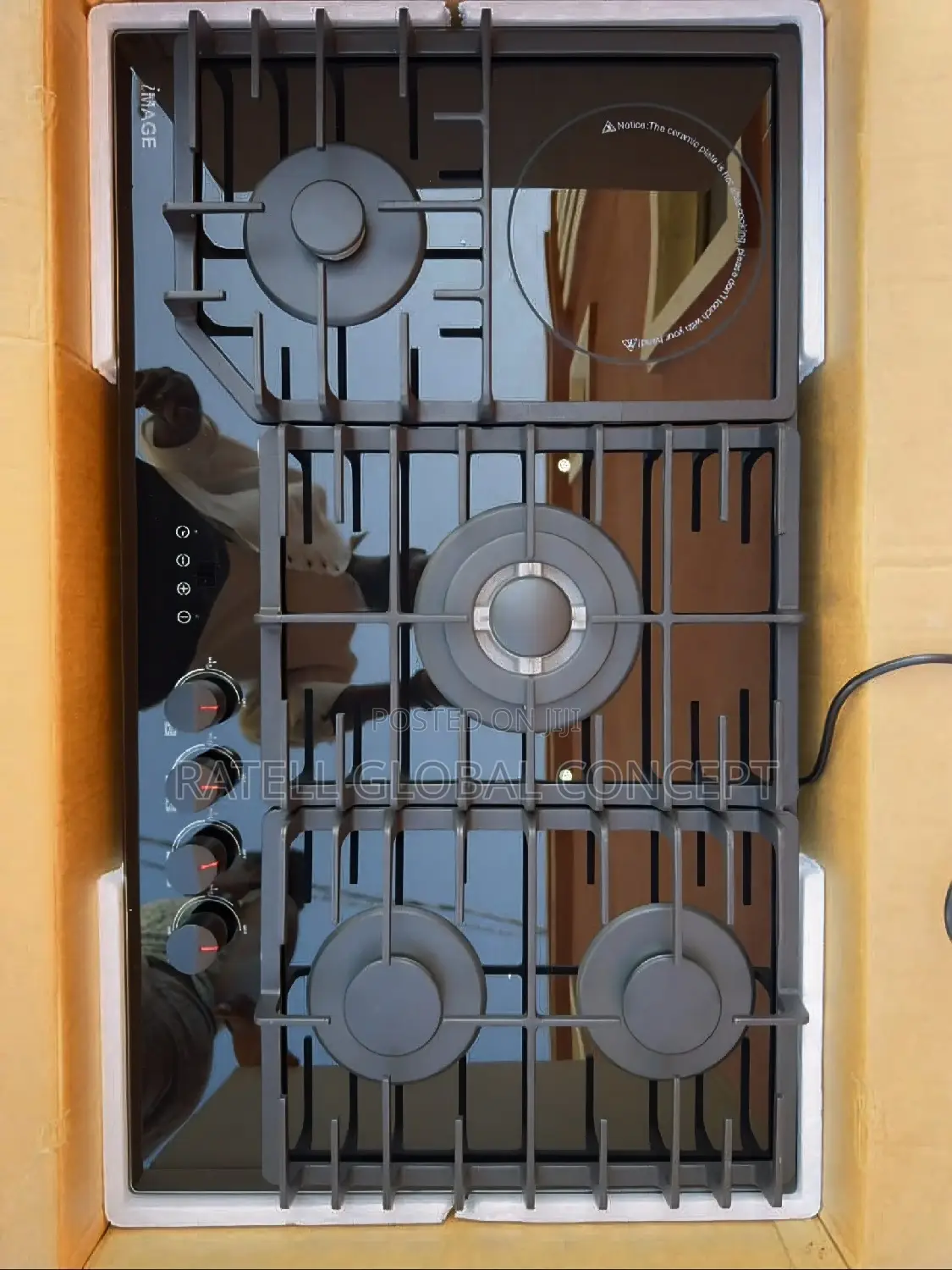 IMAGE 5 Burner Built-in Gas Cooker [4 Gas and 1 Electric Cooker]