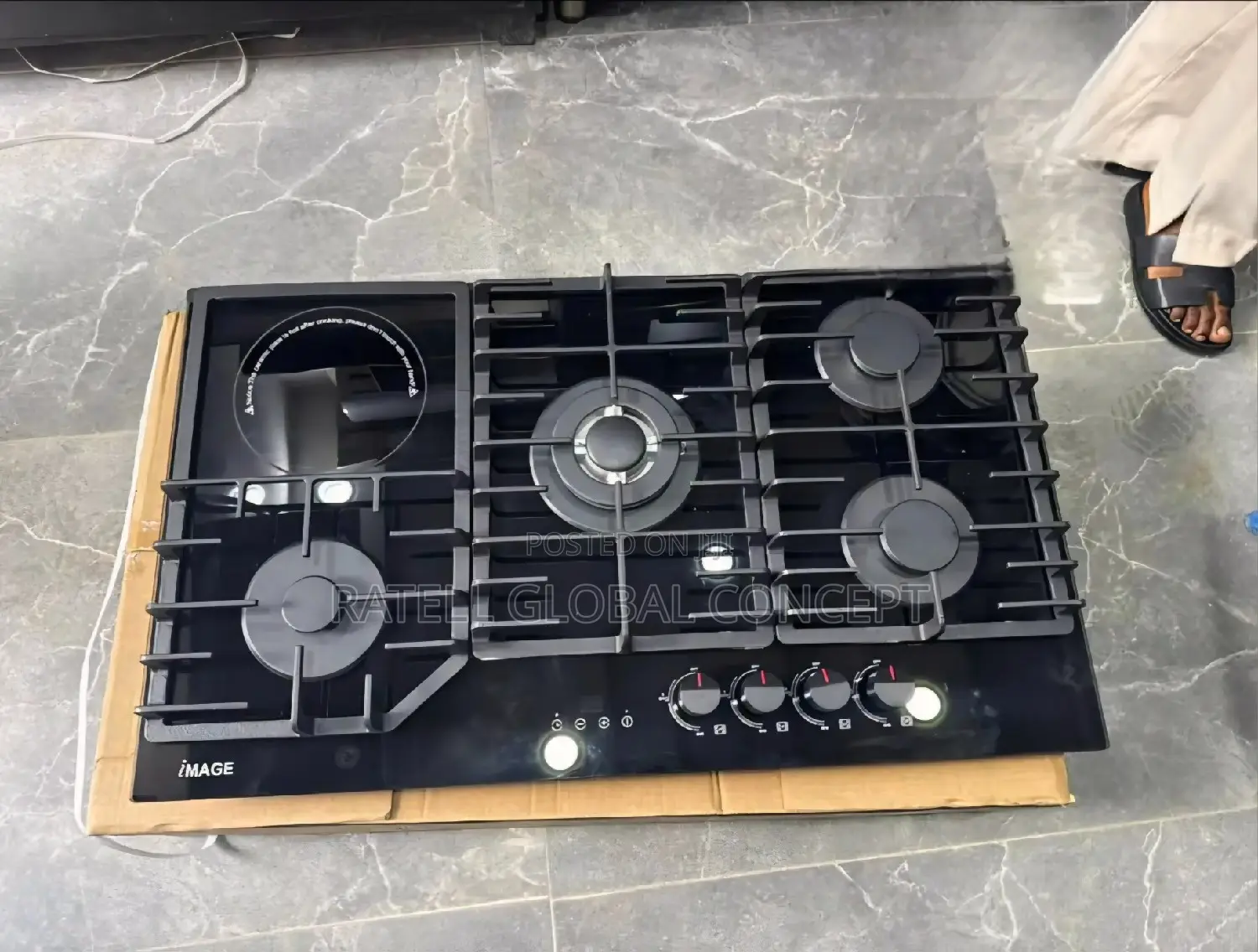 IMAGE 5 Burner Built-in Gas Cooker [4 Gas and 1 Electric Cooker]