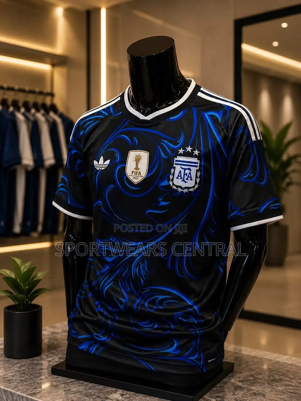 Argentina Away Jersey Fan Edition – National Team Football Shirt