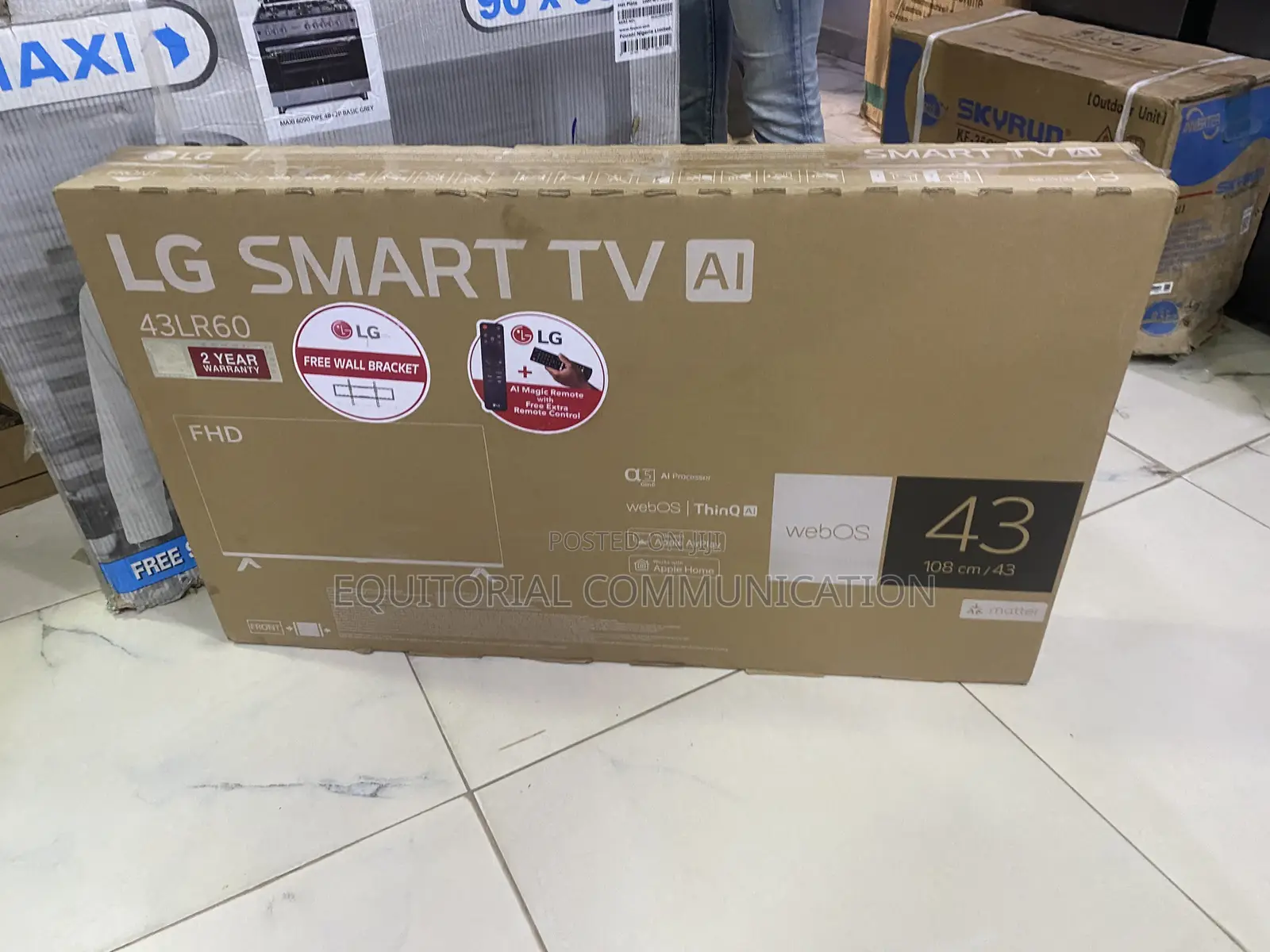 LG 43LR60 43-Inch Full HD Screen Smart TV