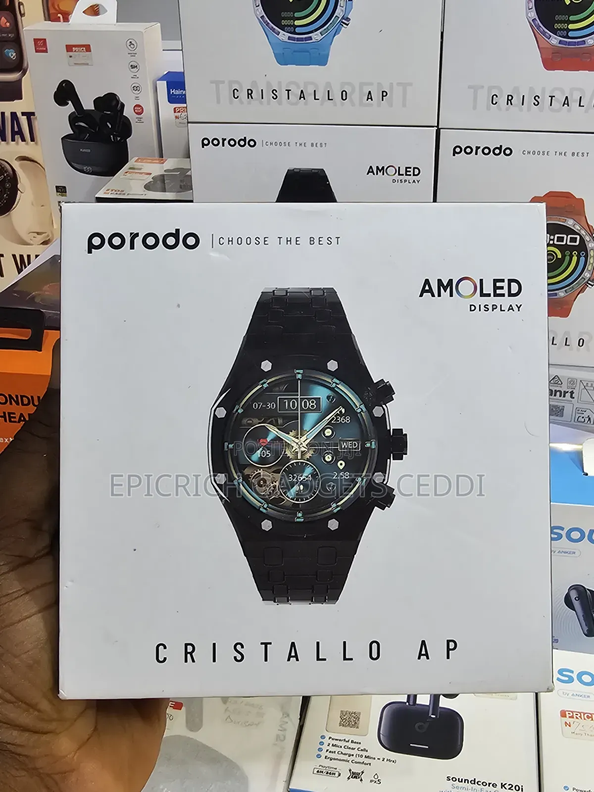 Porodo Cristallo AP Smartwatch With Amoled Display