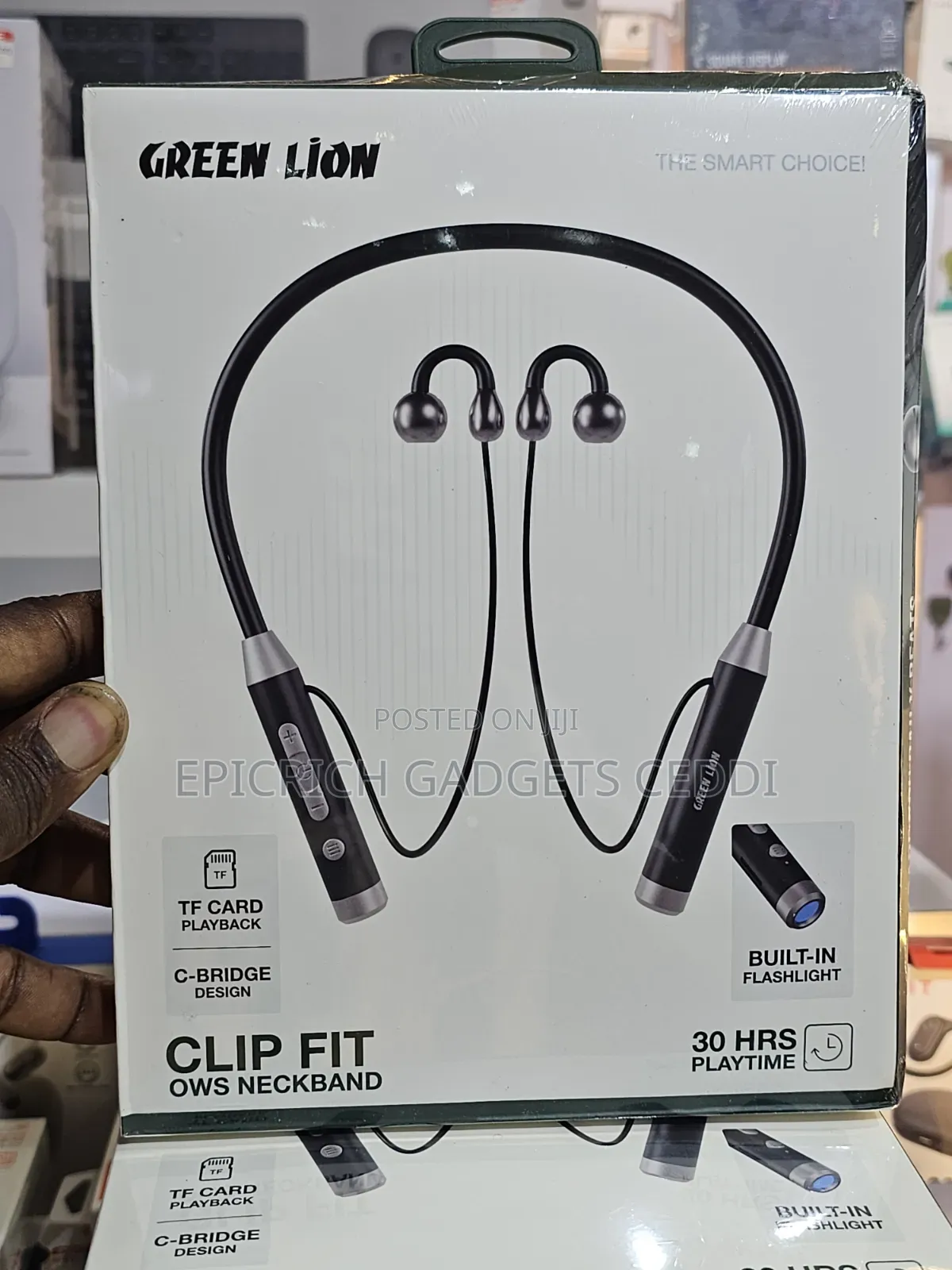 Green Lion Clip Fit OWS Neckband Earphone