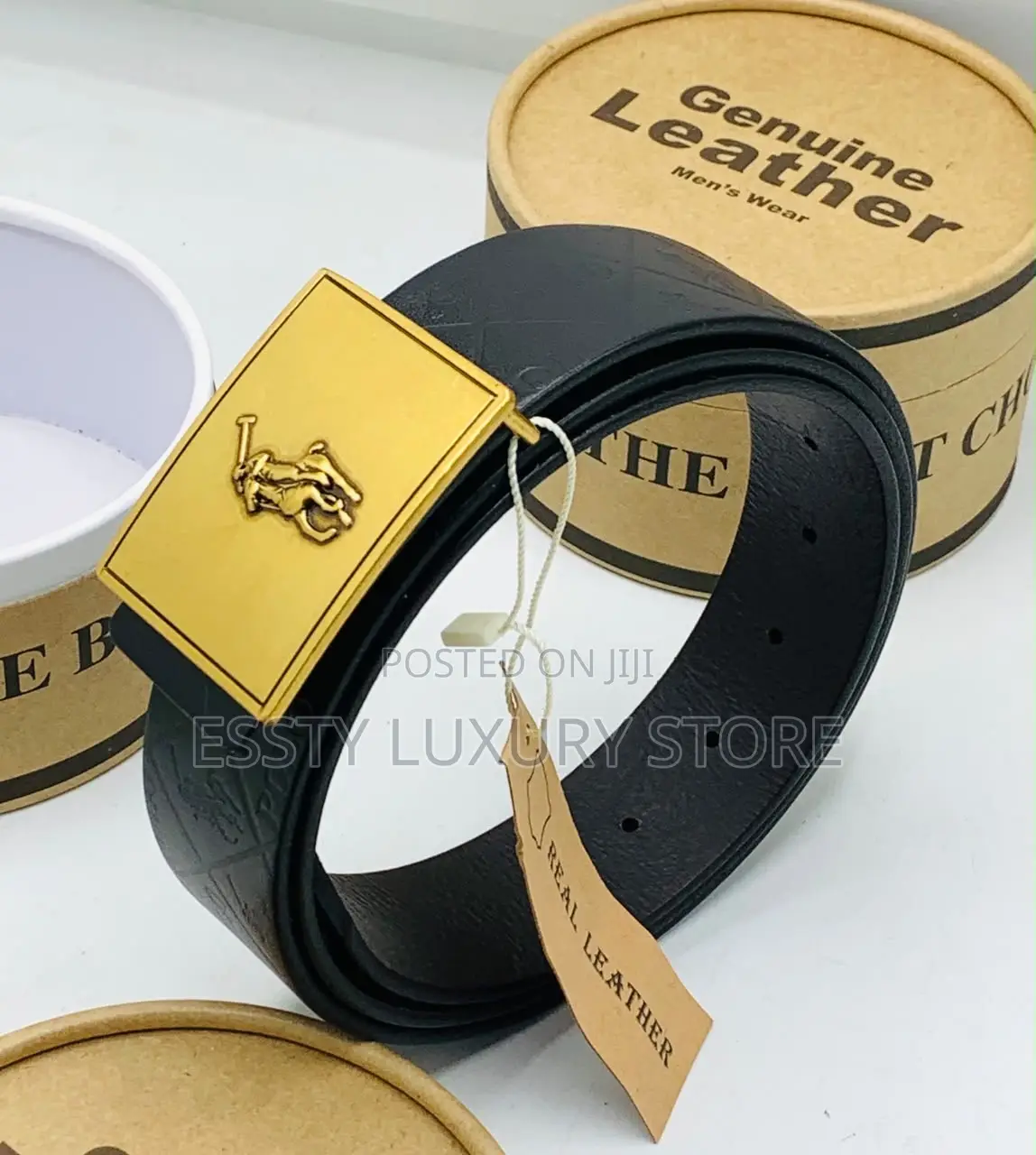 High Quality Luxury Prada Men Genuine Leather Belt