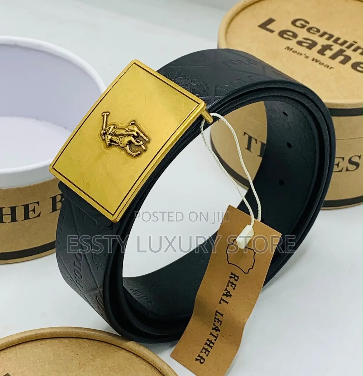 High Quality Luxury Prada Men Genuine Leather Belt
