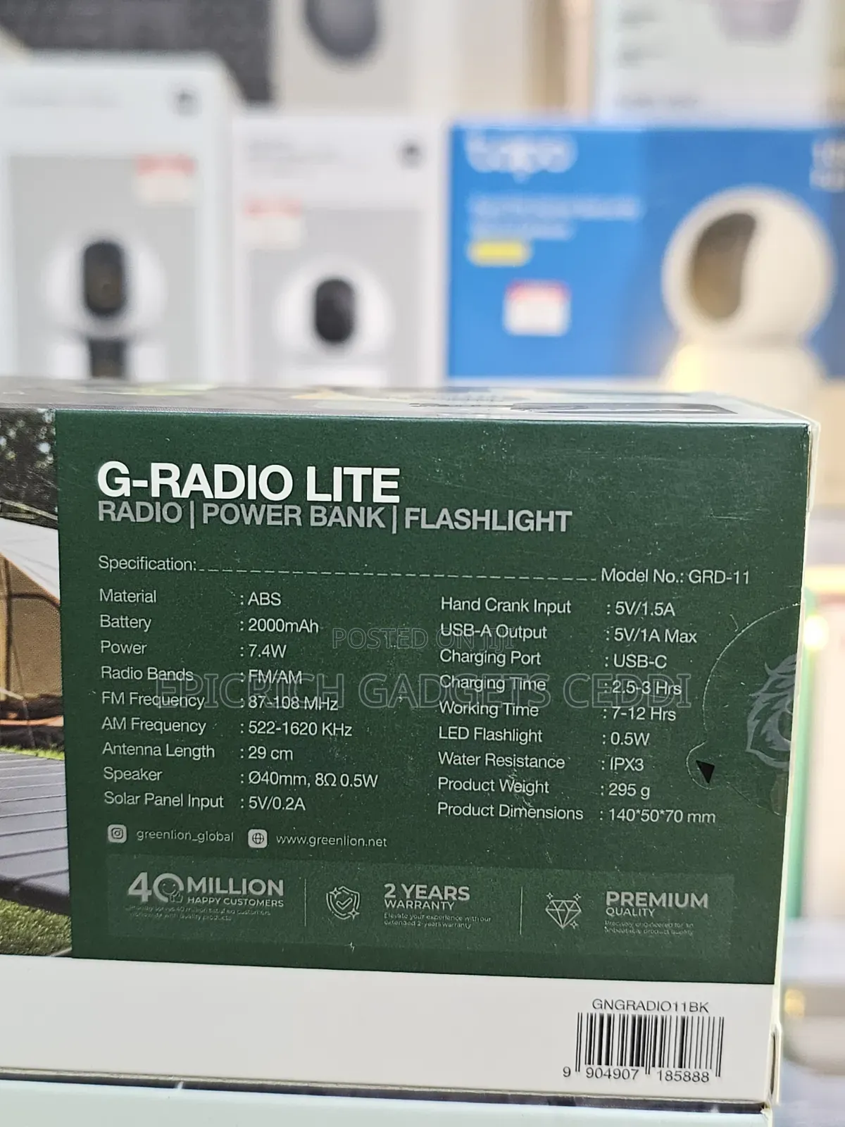 Green Lion G-Radio Lite Portable FM/AM and Powerbank