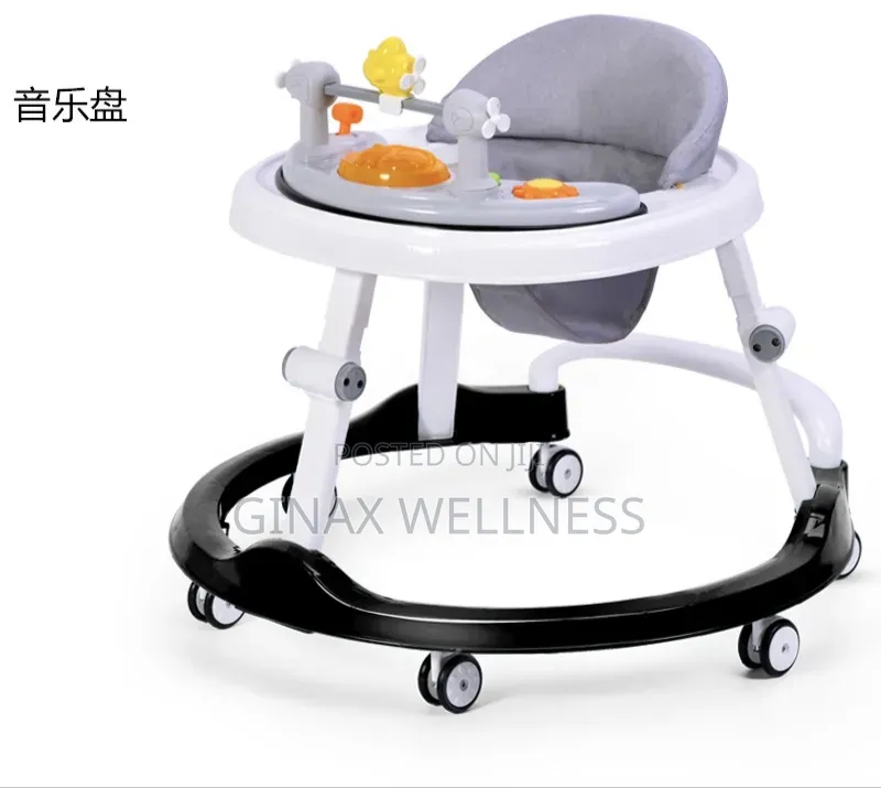 Multifunctional Foldable Baby Walker With Music and Feeding Tray