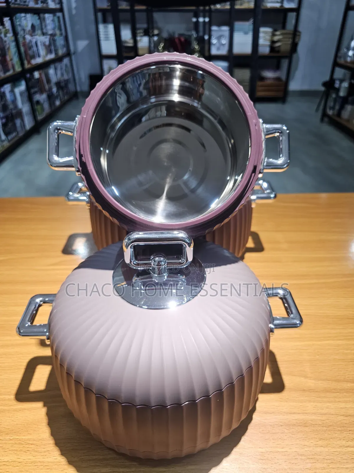 3-Piece Mauve Purple Insulated Food Warmer Set (1000ml/2000ml/3500ml)