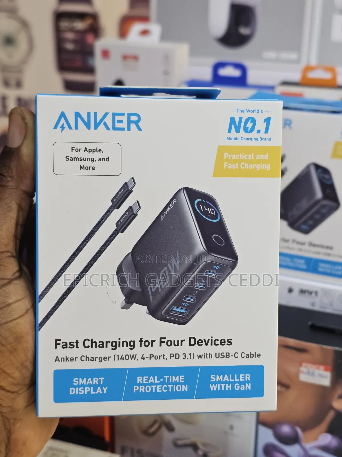 Anker 140W Fast Charging for 4 Devices Charger