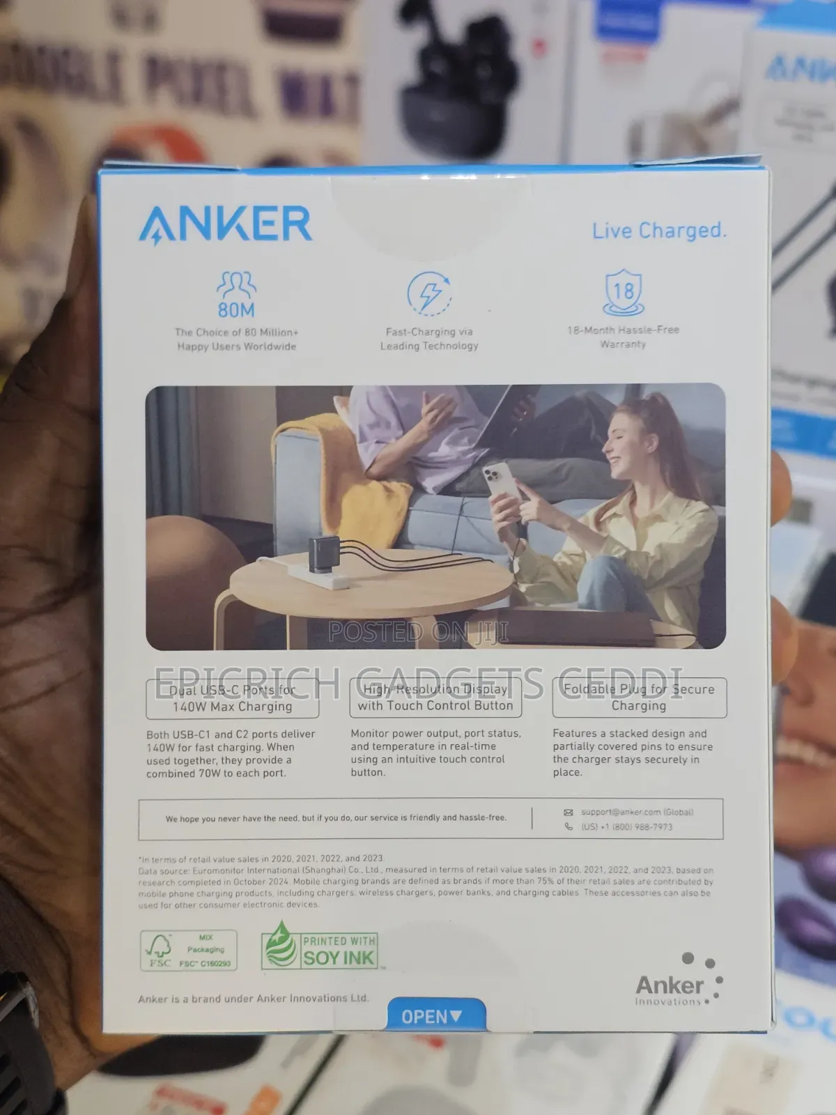 Anker 140W Fast Charging for 4 Devices Charger