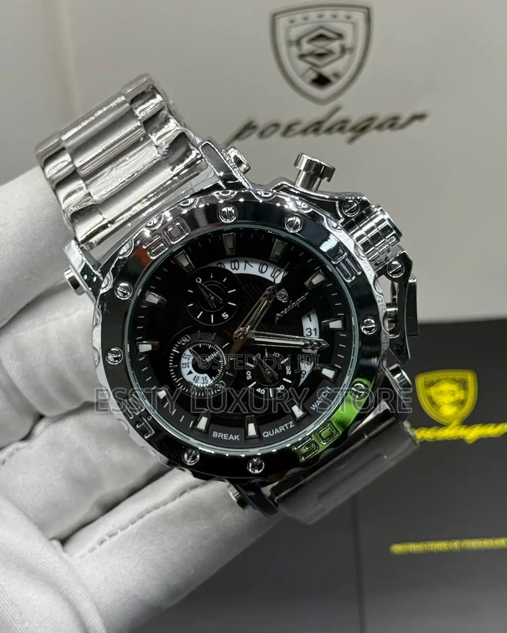 High Quality Luxury Poedagar Men Wristwatch