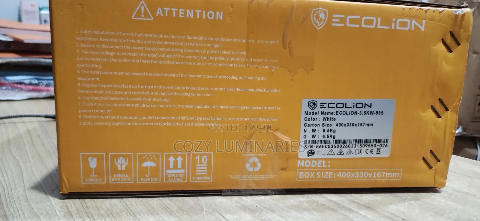 3.5kw Ecolion Hybrid Inverter