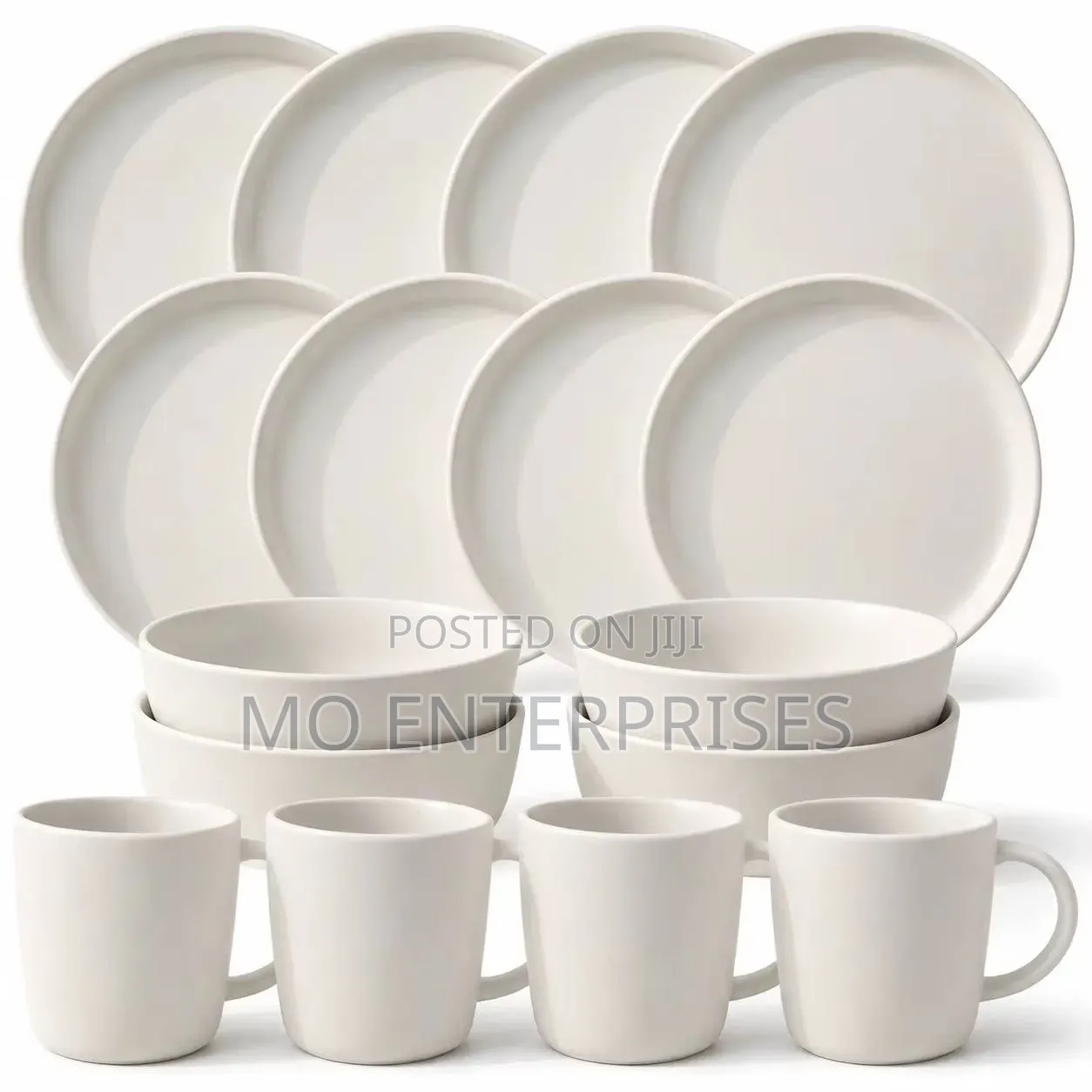 16pcs White Dinner Set