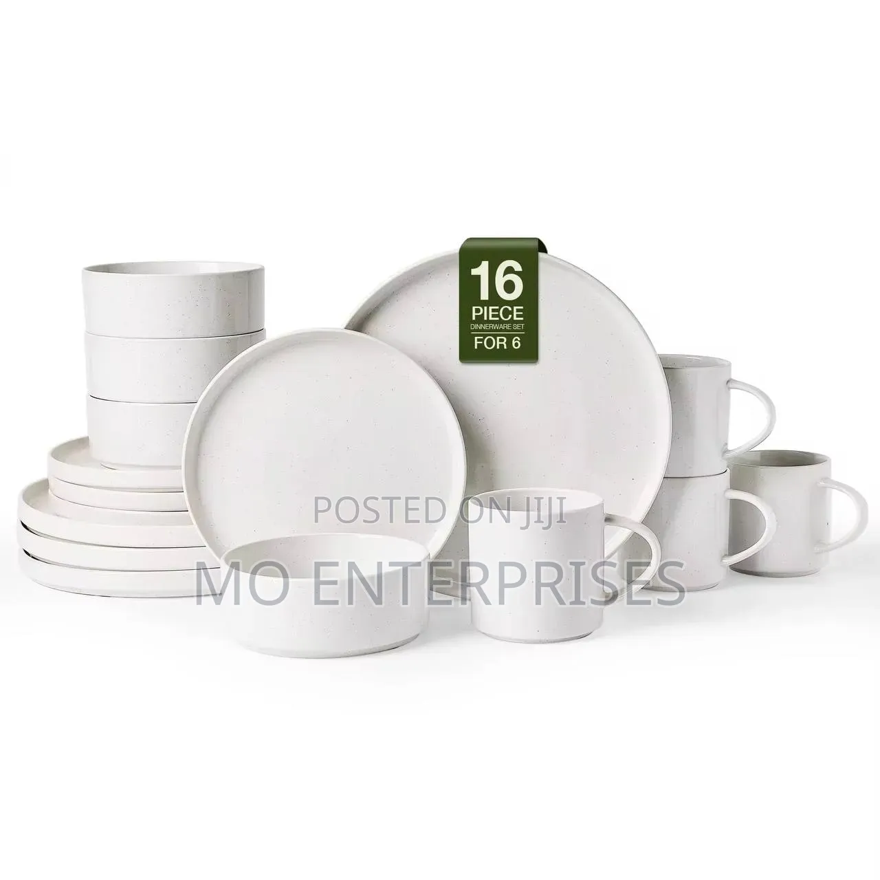 16pcs White Dinner Set