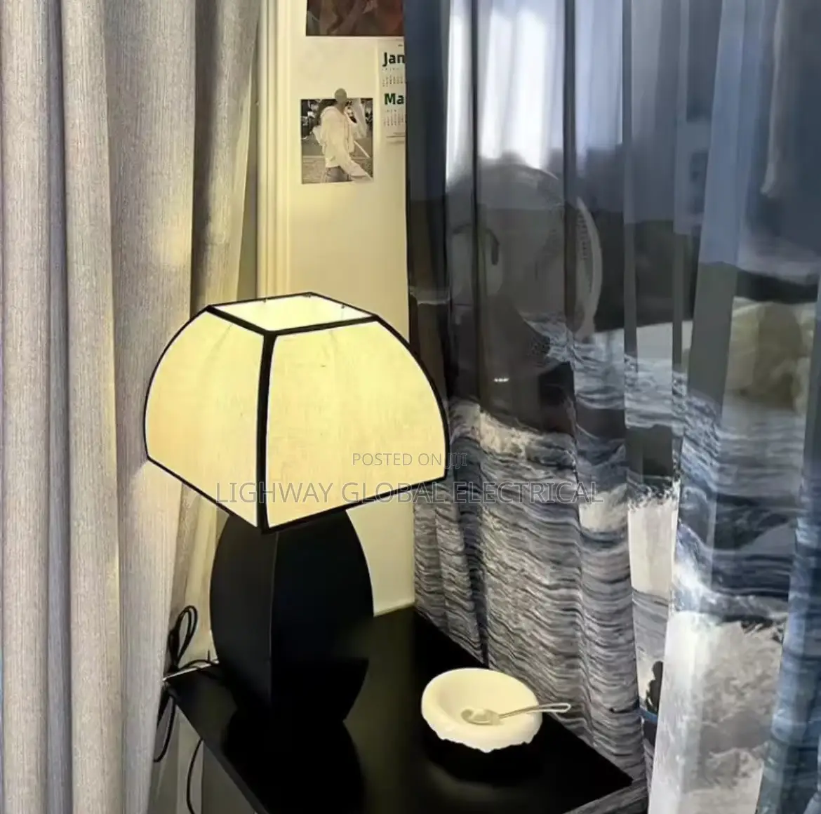 Modern Simple Led Fabric Lampshade Decorative Atmospheric Lighting