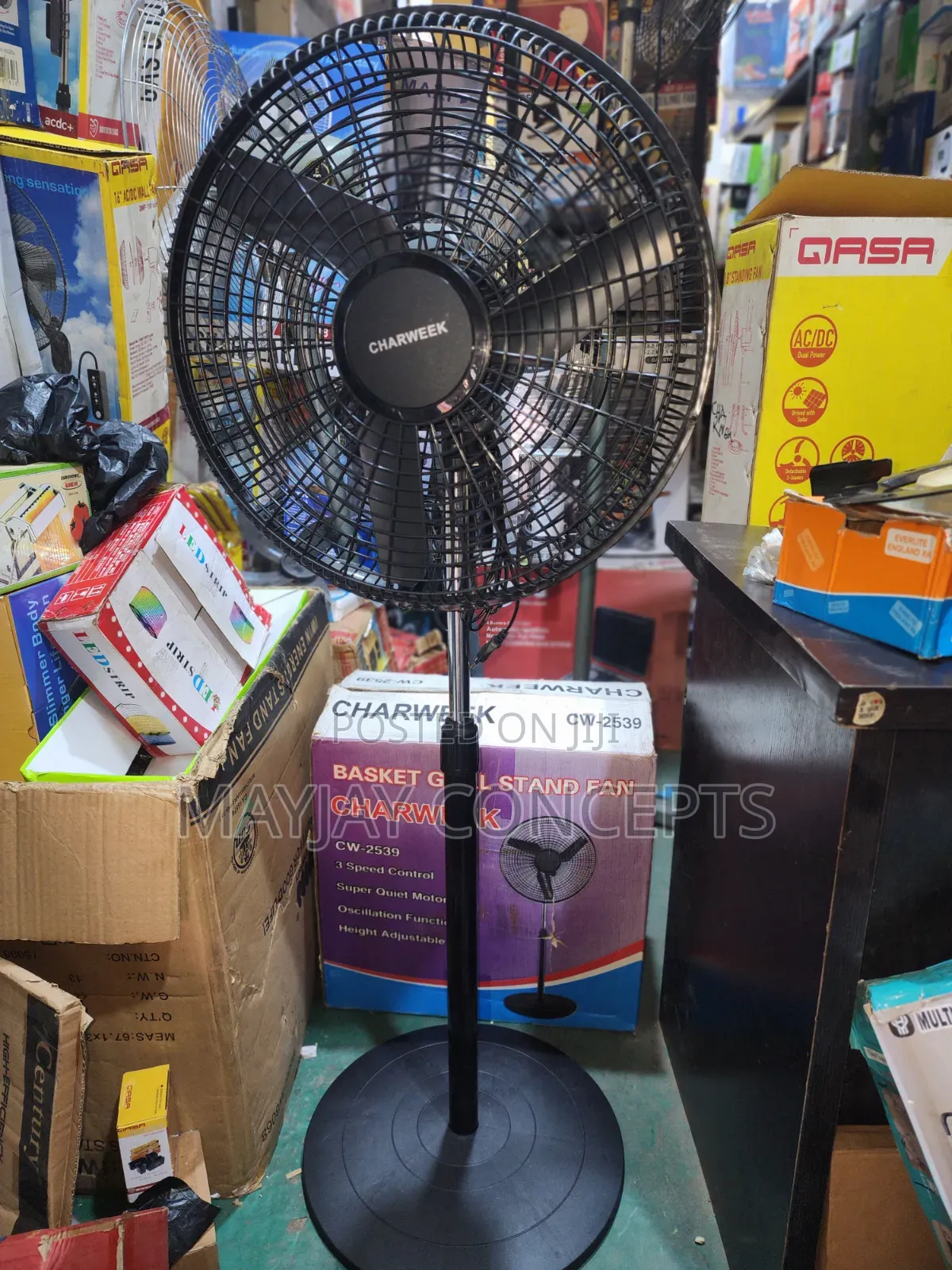 18" Charweek Pure Copper Coil Standing Fan–high Velocity Airflow