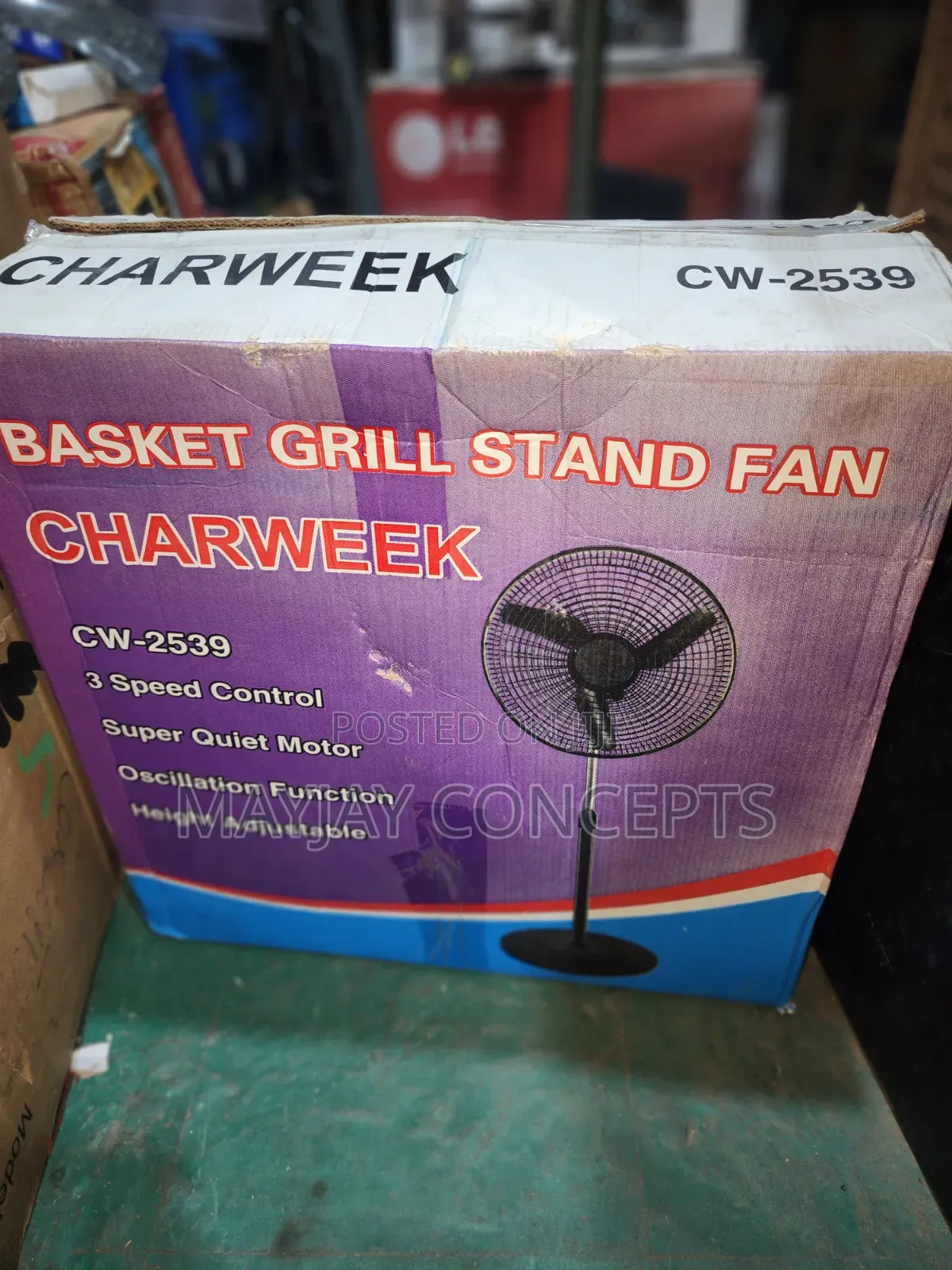 18" Charweek Pure Copper Coil Standing Fan–high Velocity Airflow
